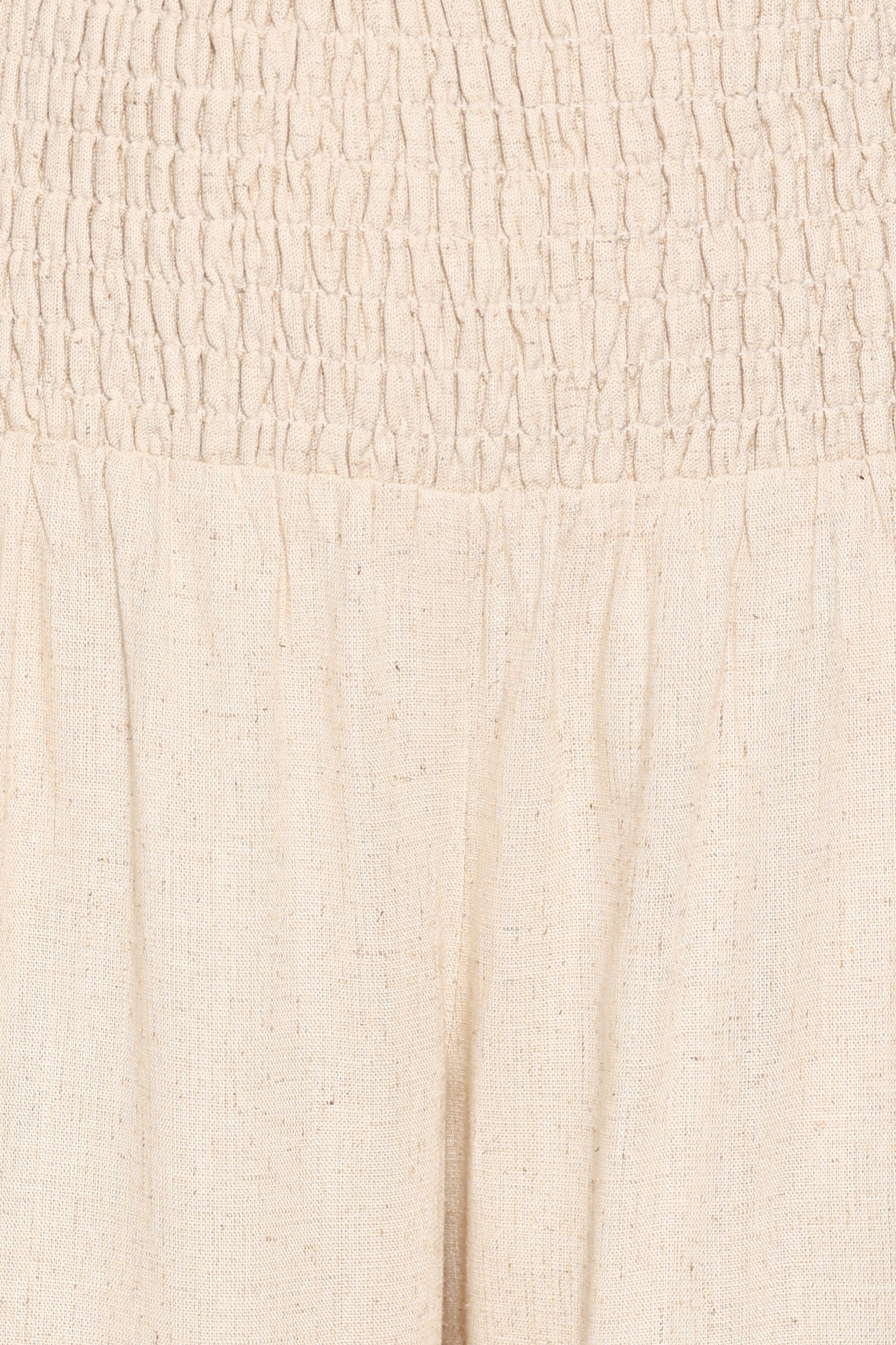 BOTTOMS Serina Smocked Waist Pants - Oatmeal