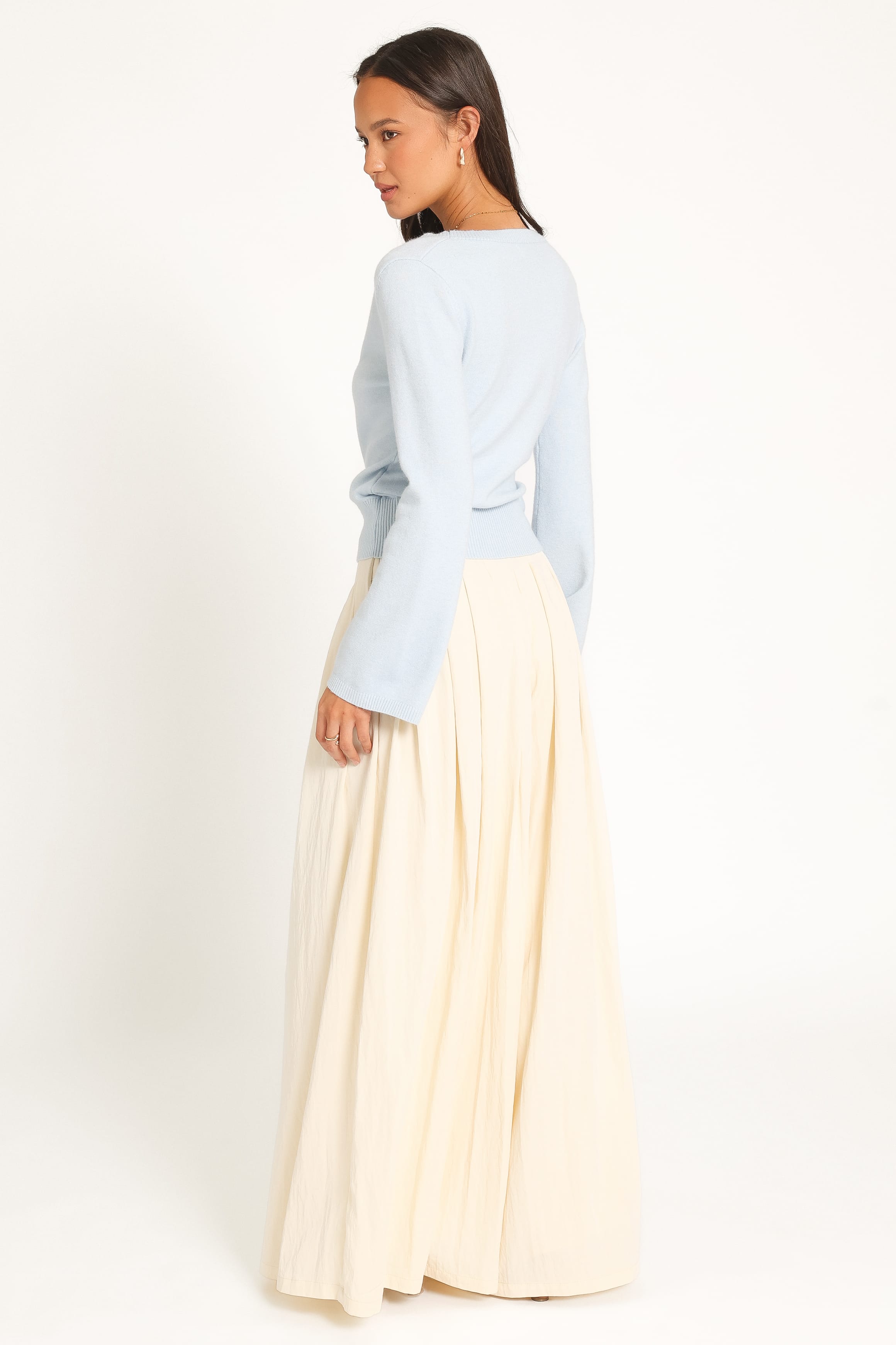 BOTTOMS Shirlie Wide Leg Pleated Pants - Sand