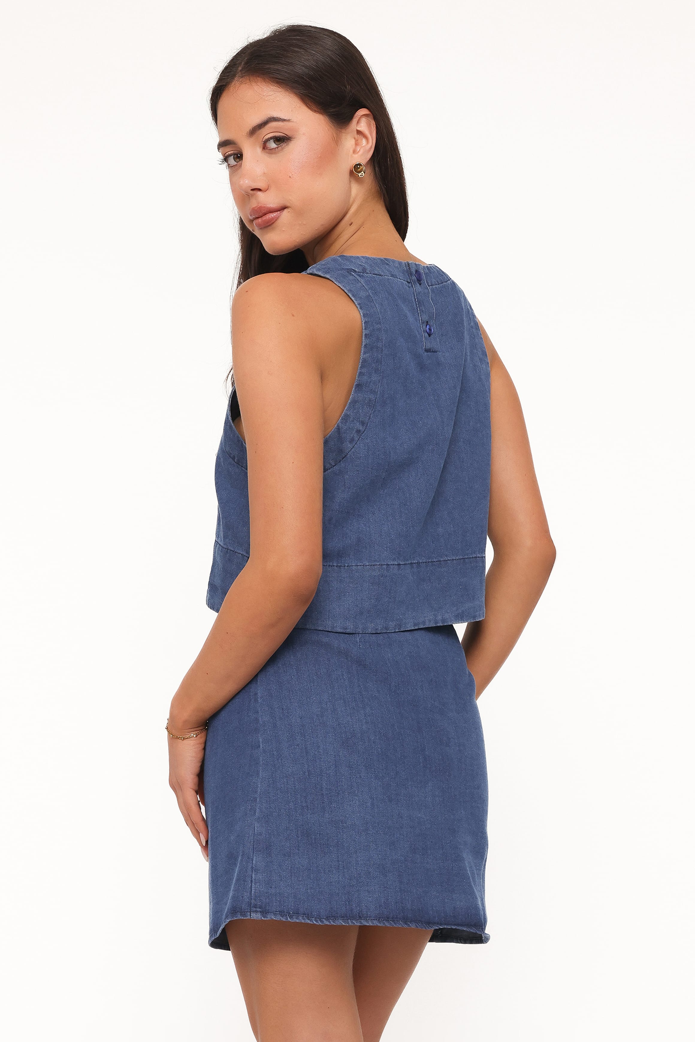 BOTTOMS Siena Wrap Skirt - Denim Wash