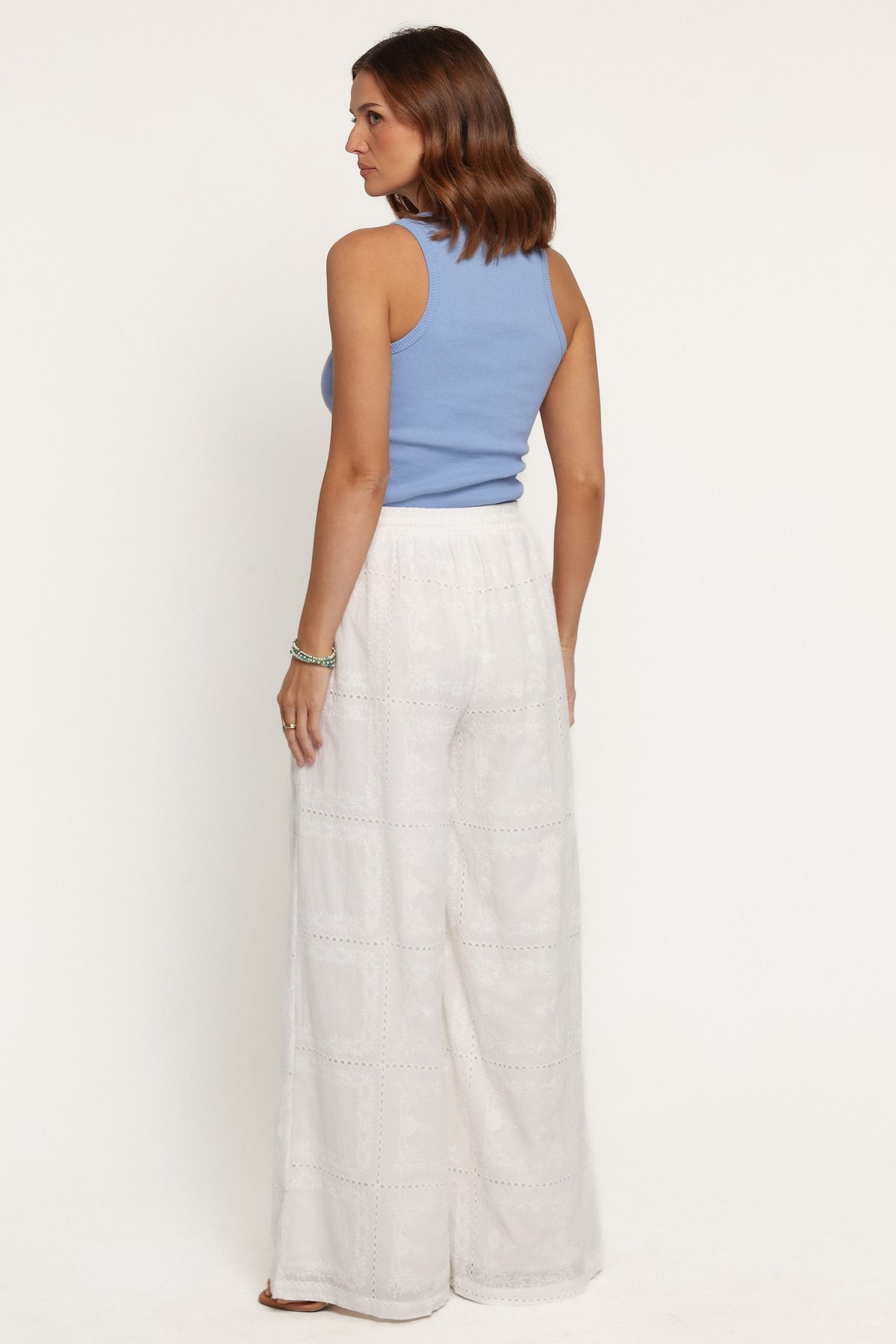 BOTTOMS Stanlee Wide Leg Pants - White
