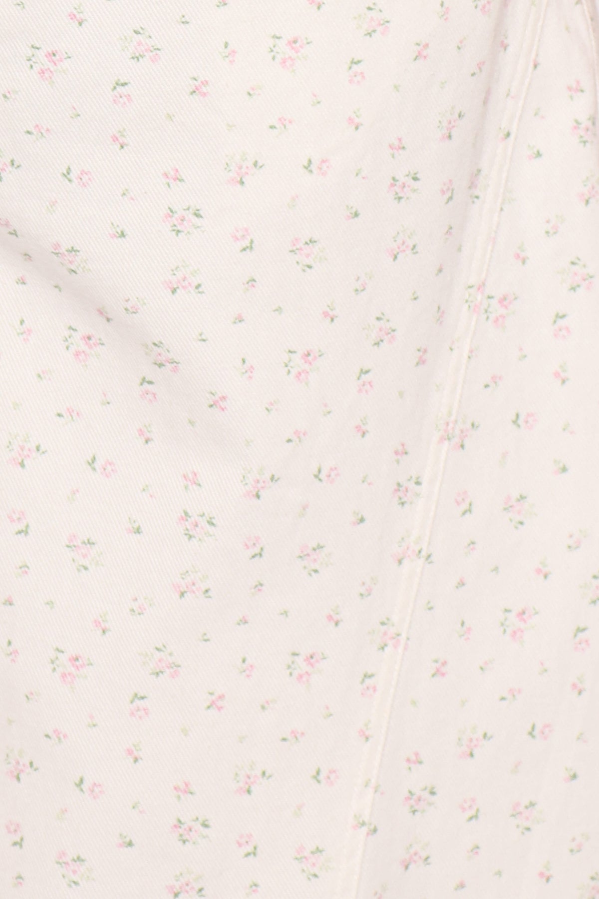 BOTTOMS Tulsi Barrel Leg Jeans - Cream/Pink Floral