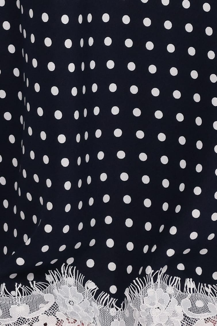 BOTTOMS Velman Skirt - Blue Polka Dot