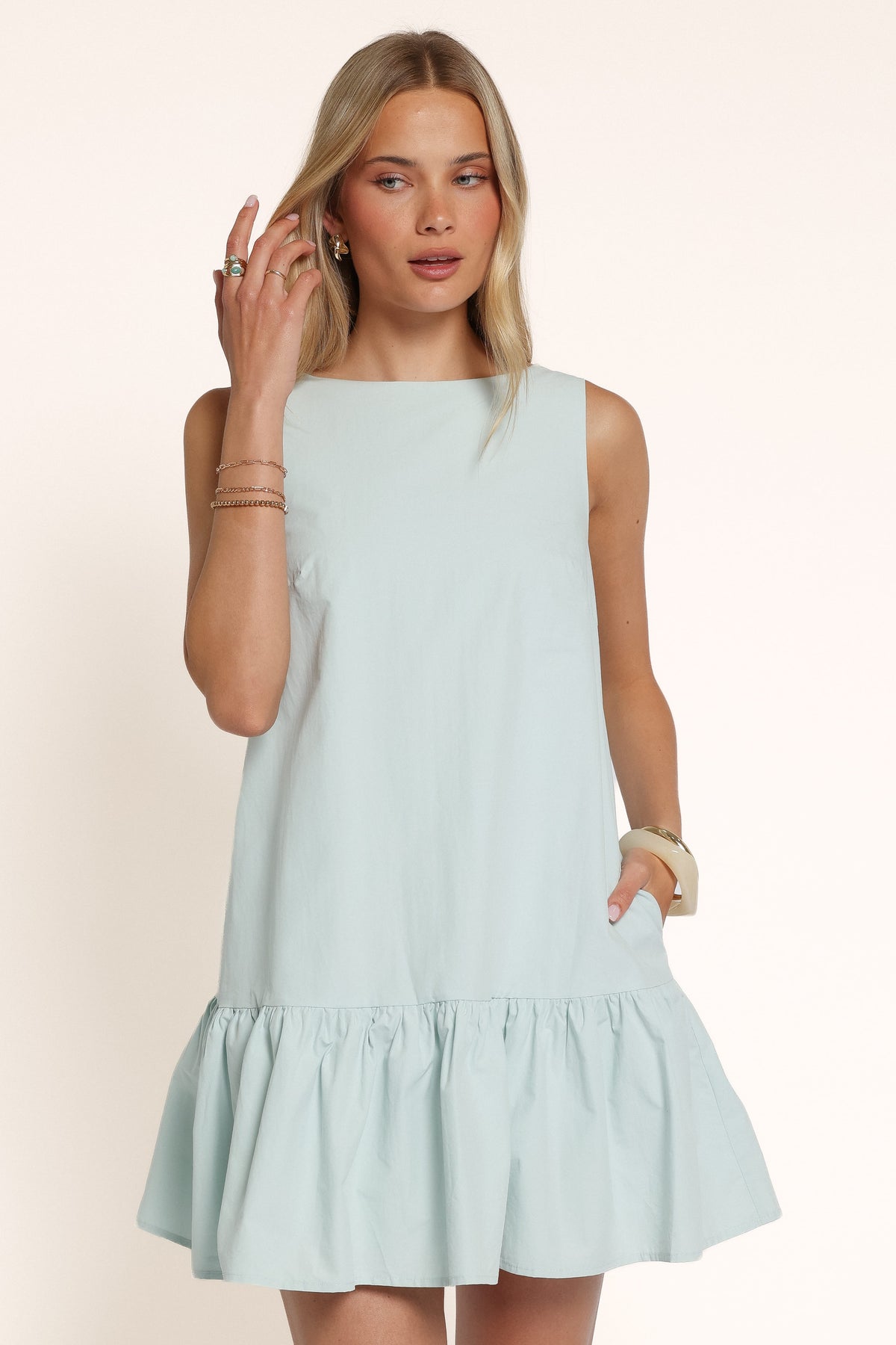 DRESSES Adalee Mini Dress - Seafoam Blue