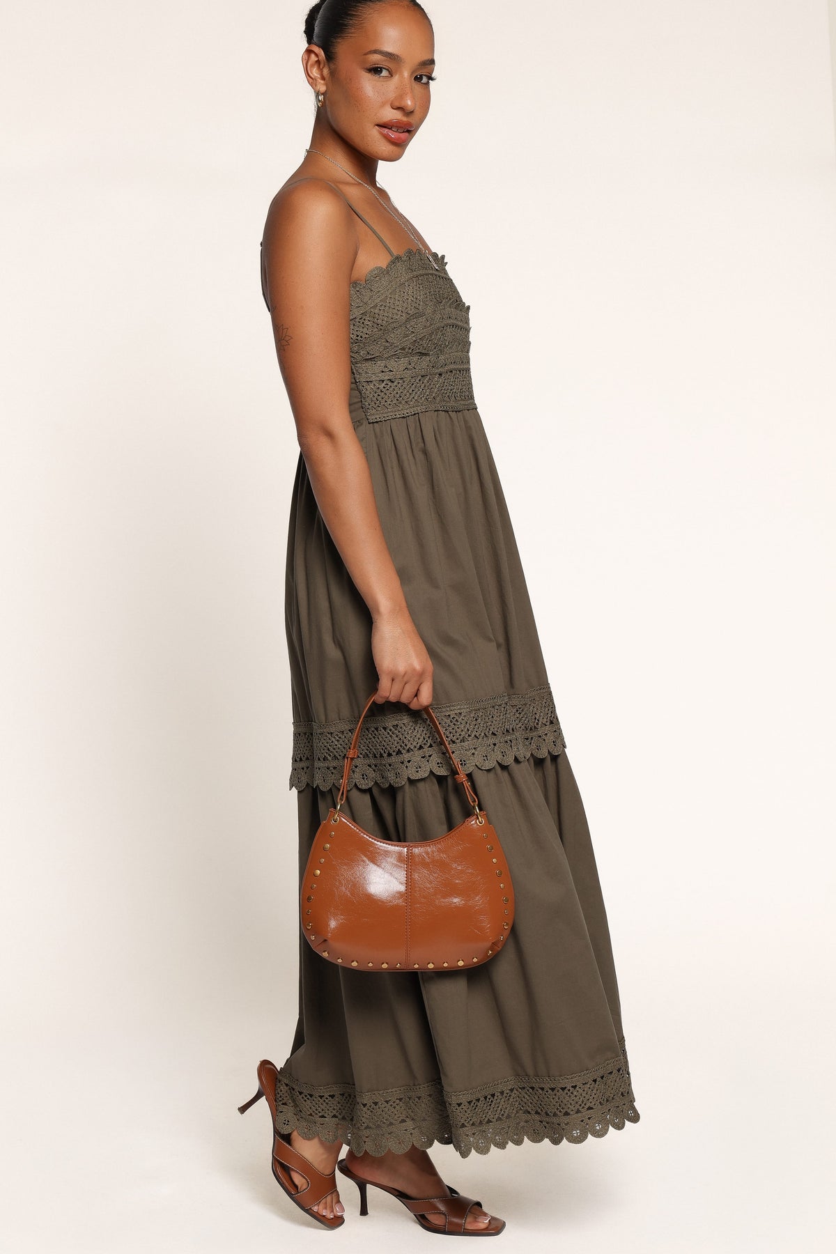 DRESSES Alorina Midi Dress - Olive Green