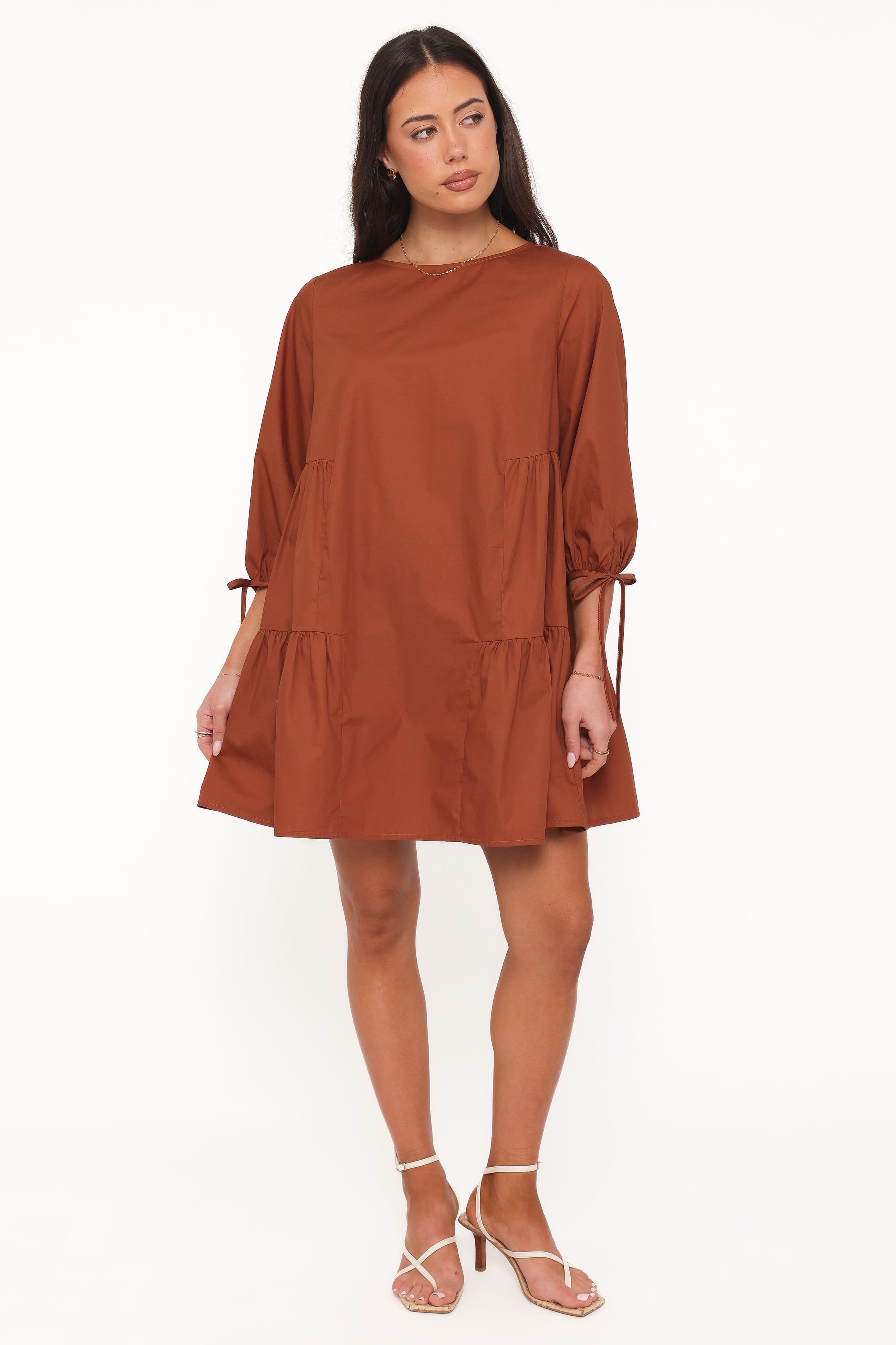 DRESSES Arthur Long Sleeve Mini Dress - Camel