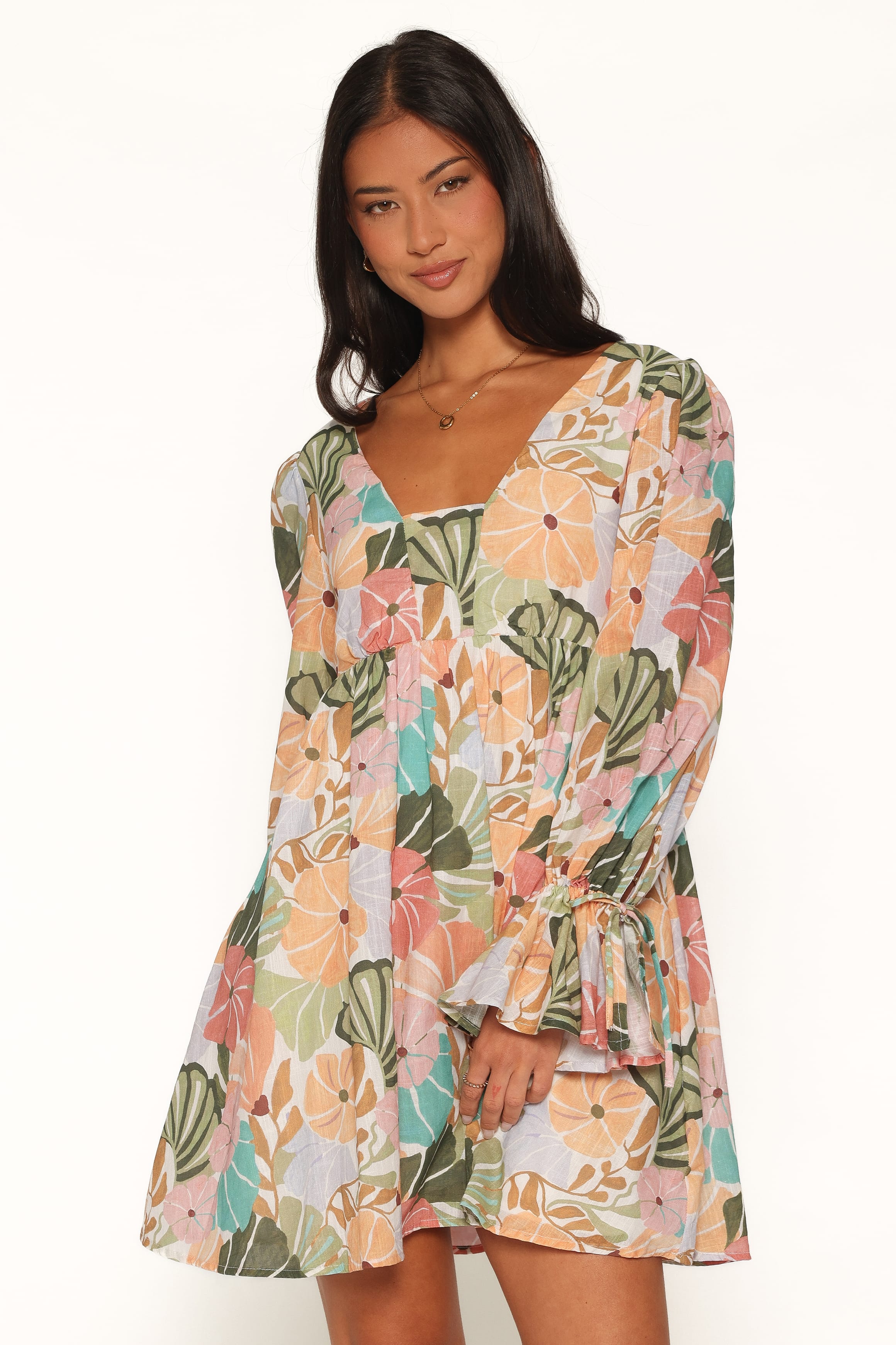 DRESSES Aruna Mini Dress - Retro Orange Floral