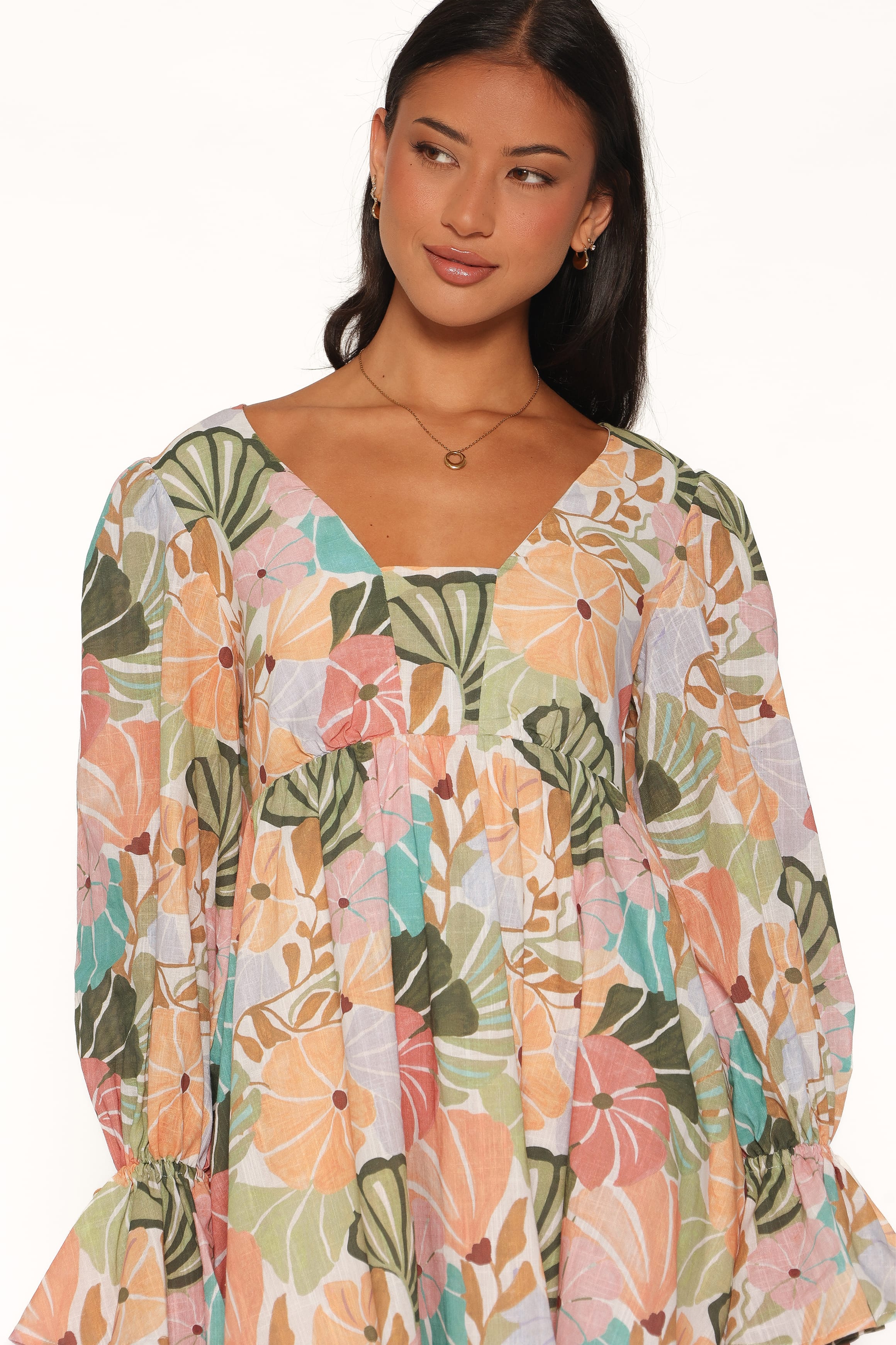 DRESSES Aruna Mini Dress - Retro Orange Floral