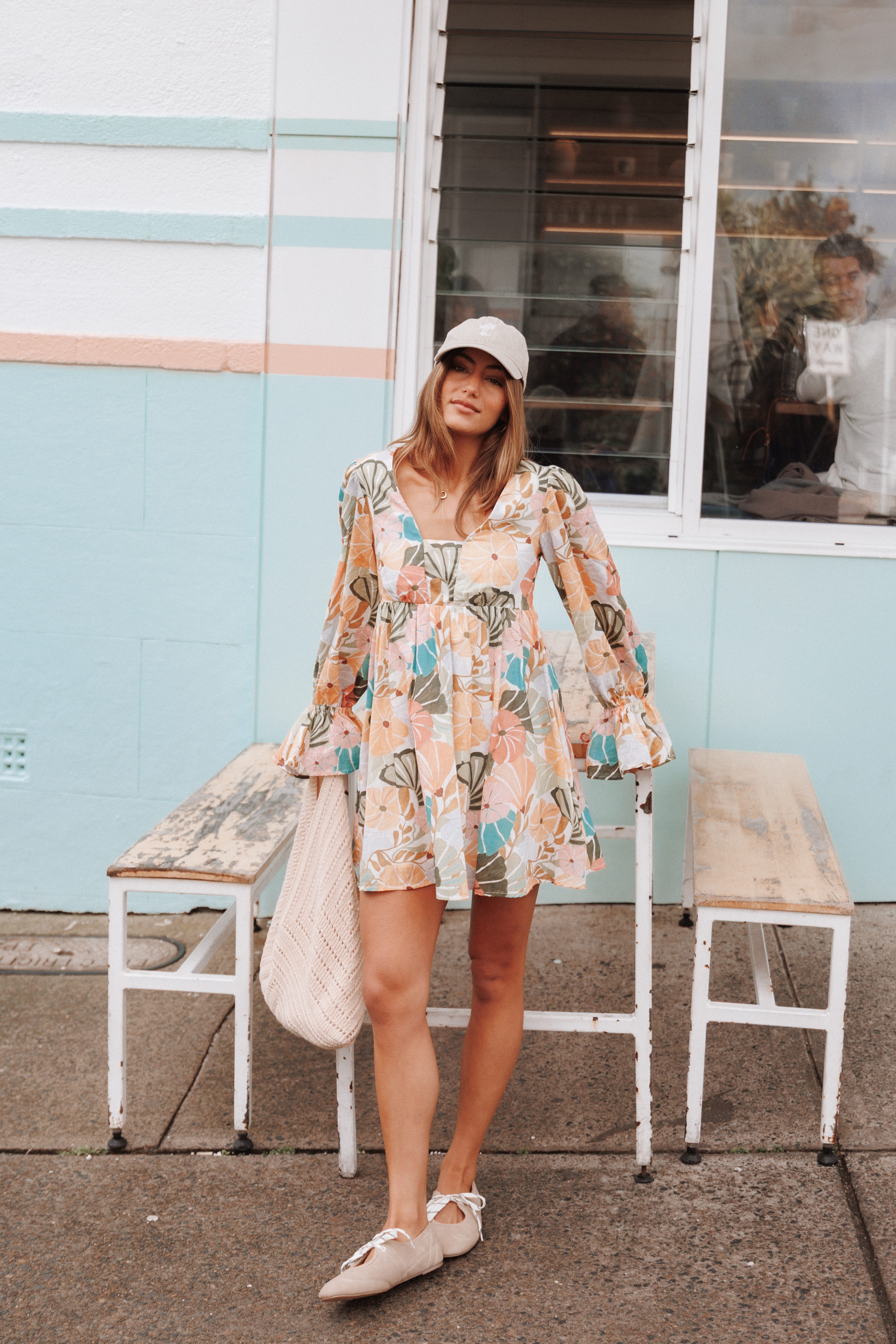 DRESSES Aruna Mini Dress - Retro Orange Floral