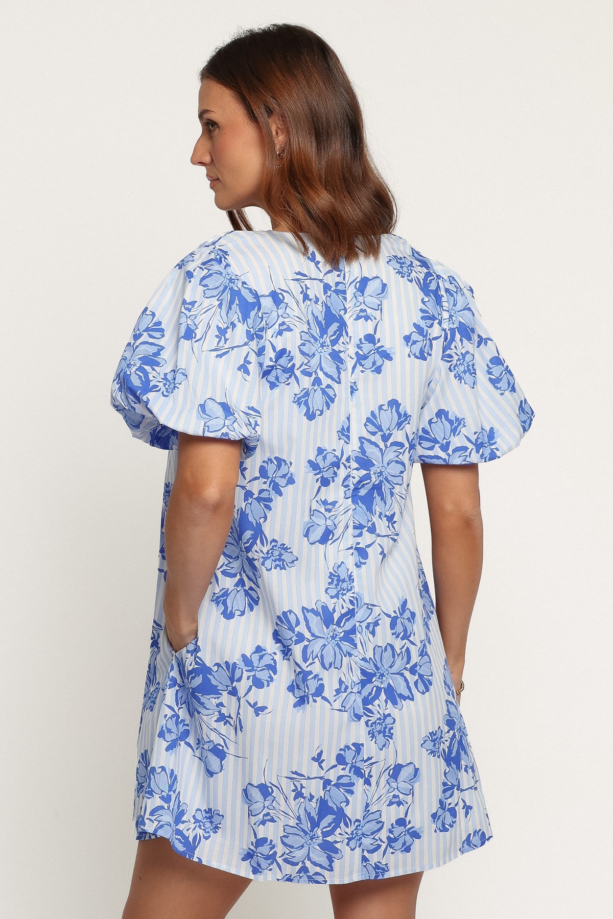 DRESSES Bertine Mini Dress - Paisley Blue Stripe
