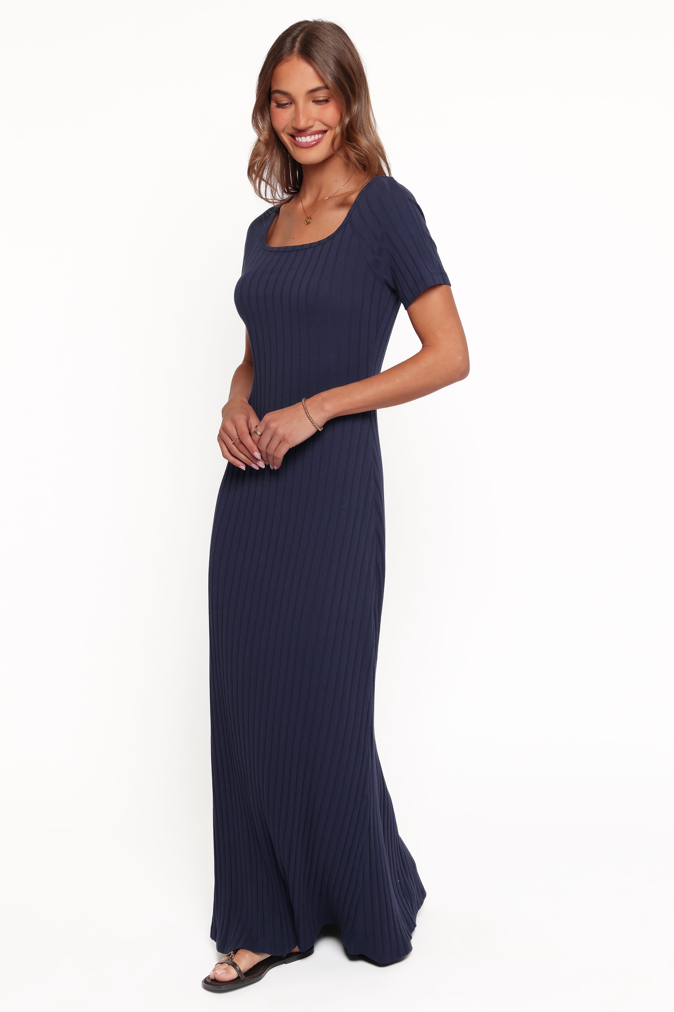 DRESSES Brenner Rib Knit Maxi Dress - Navy