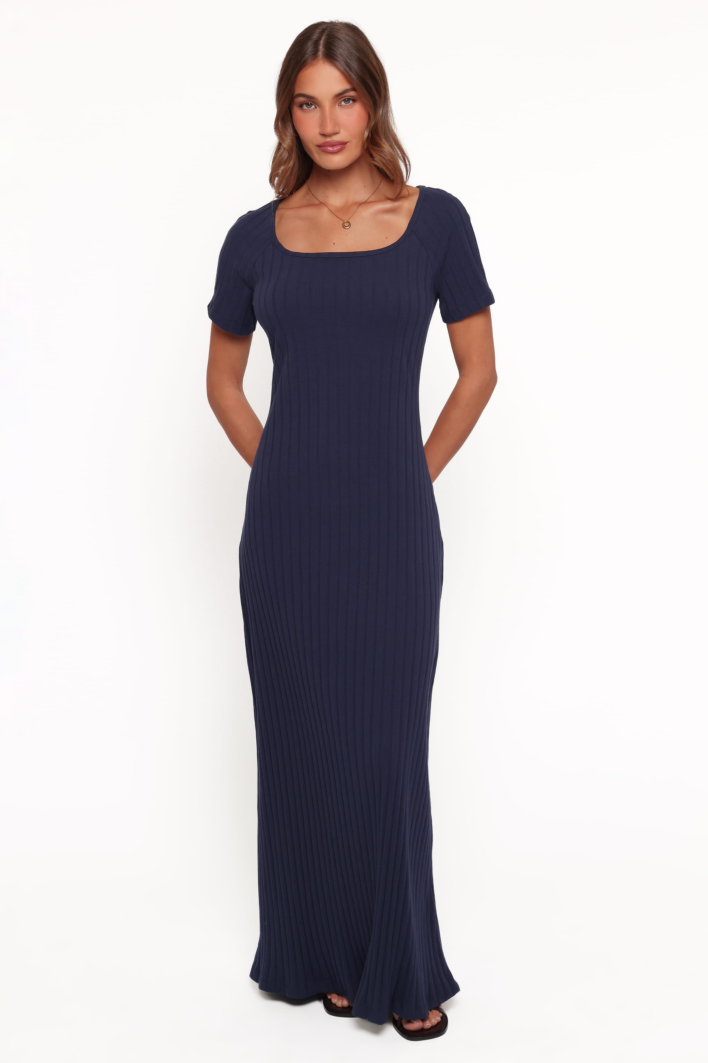 DRESSES Brenner Rib Knit Maxi Dress - Navy