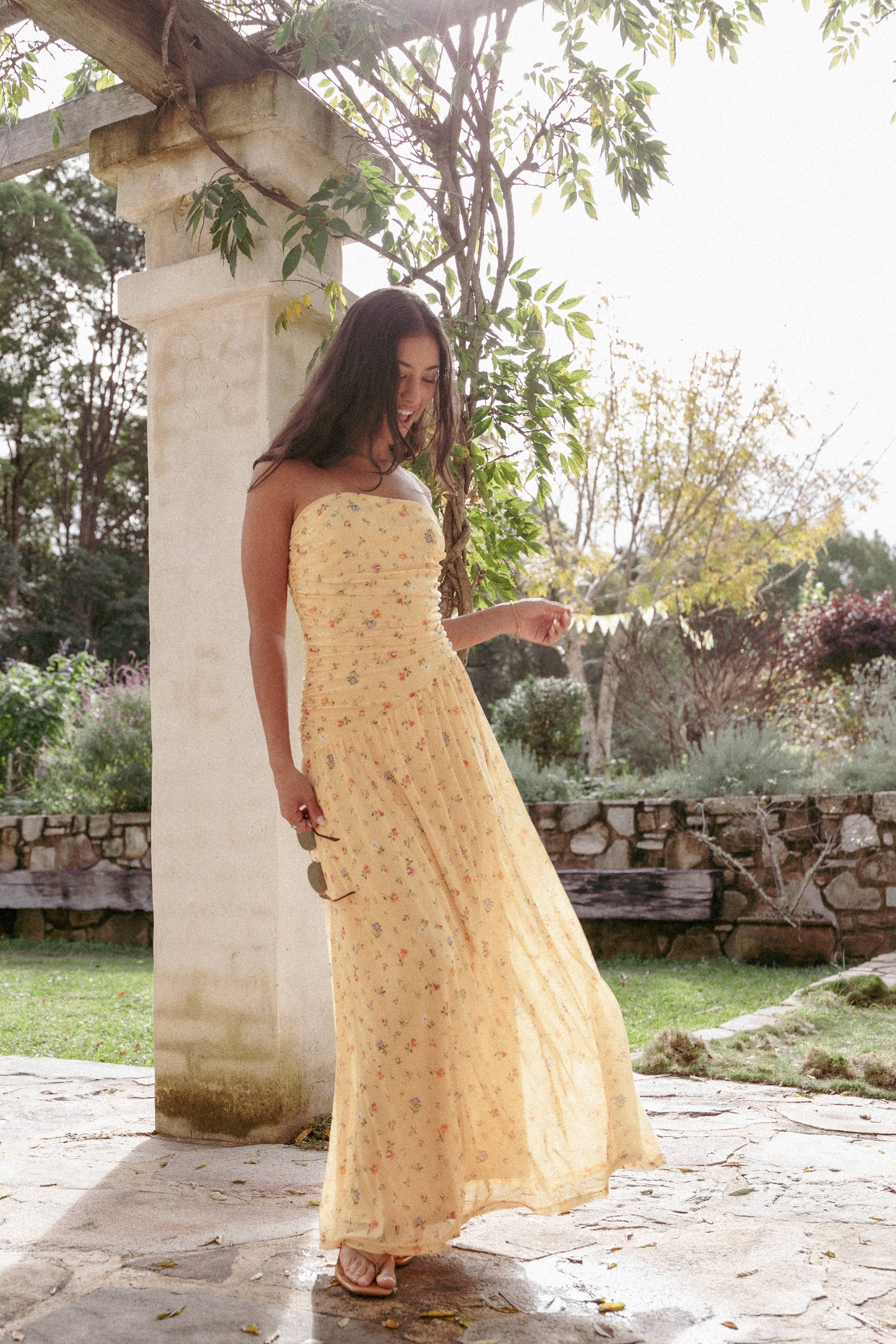 DRESSES Calypso Maxi Dress - Yellow Meadow