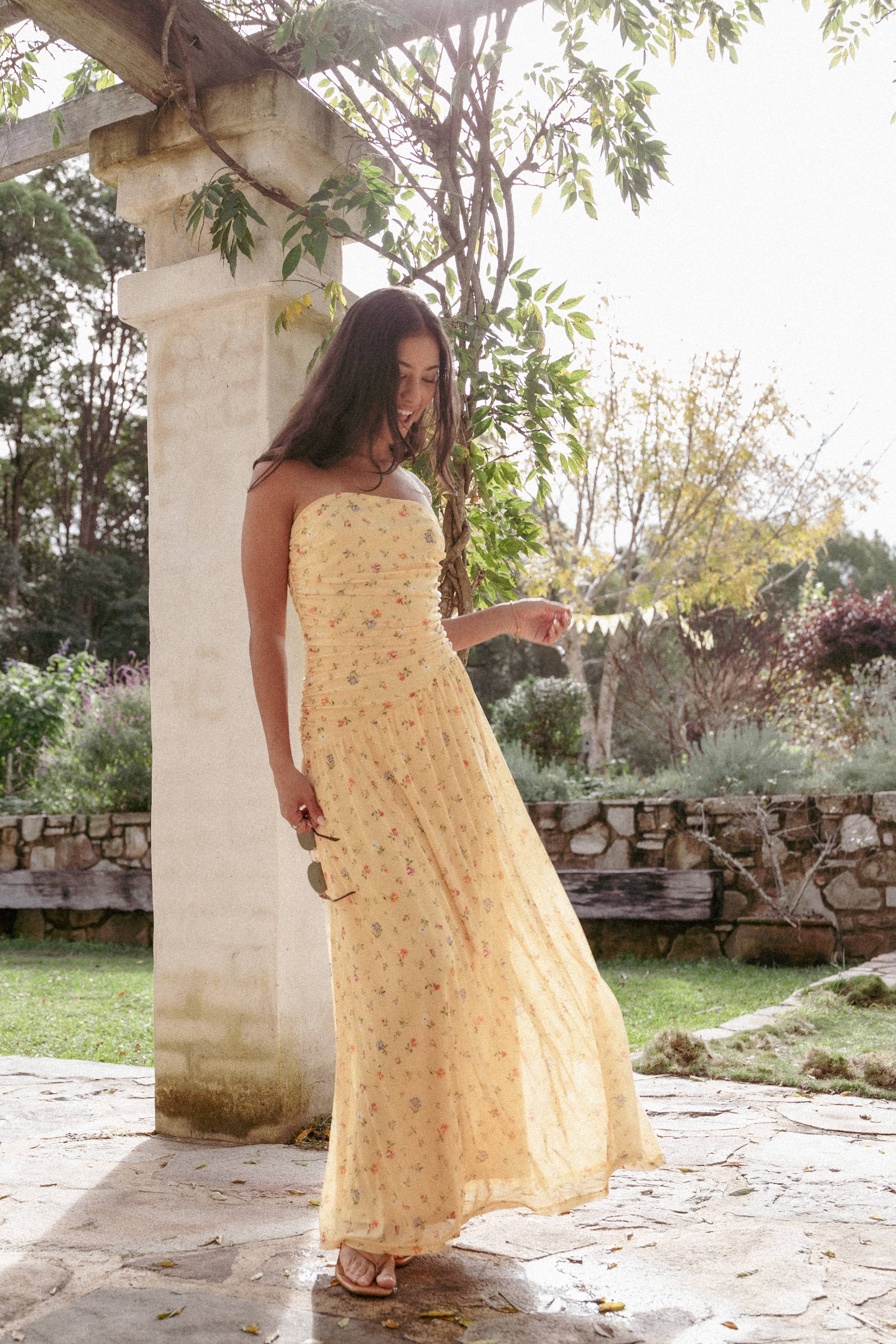 DRESSES Calypso Maxi Dress - Yellow Meadow