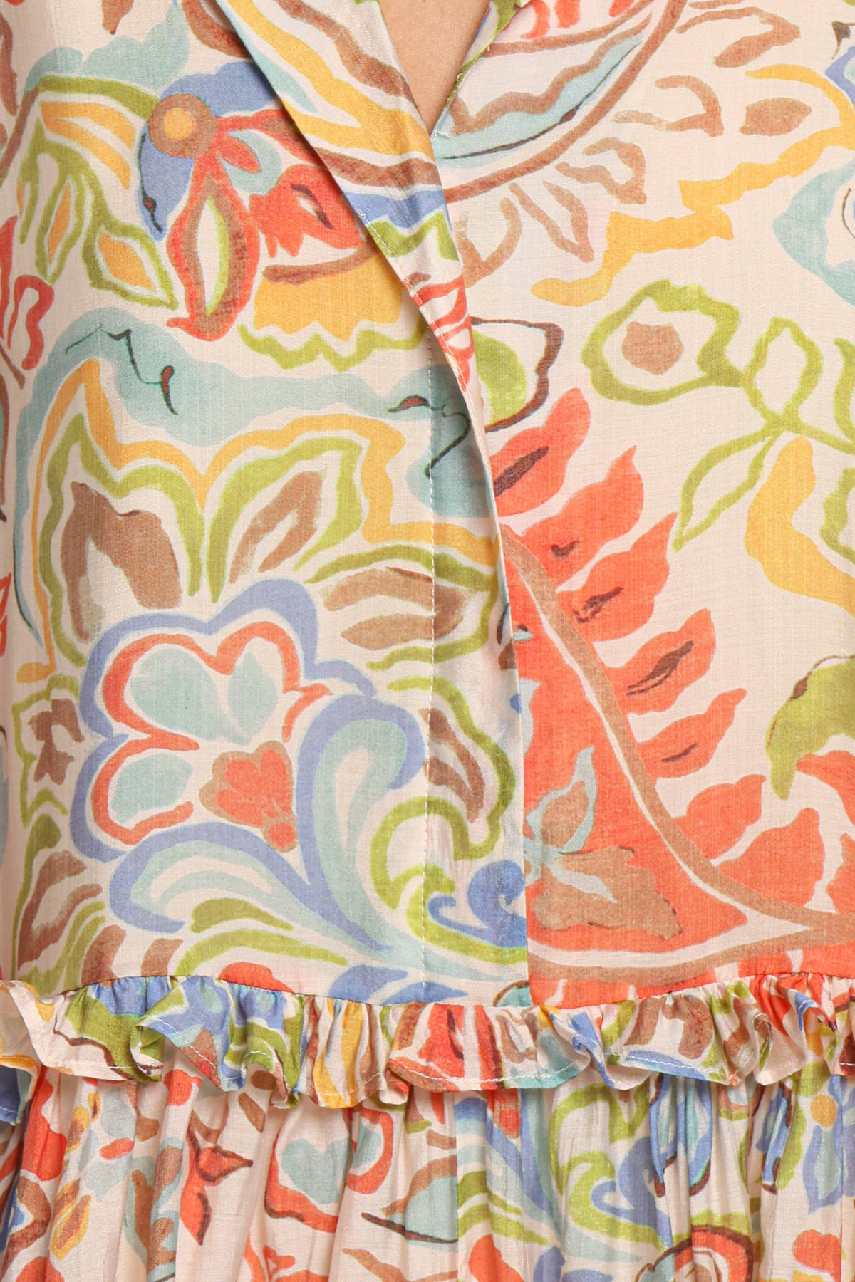DRESSES Caplan Mini Dress - Green Blue Paisley