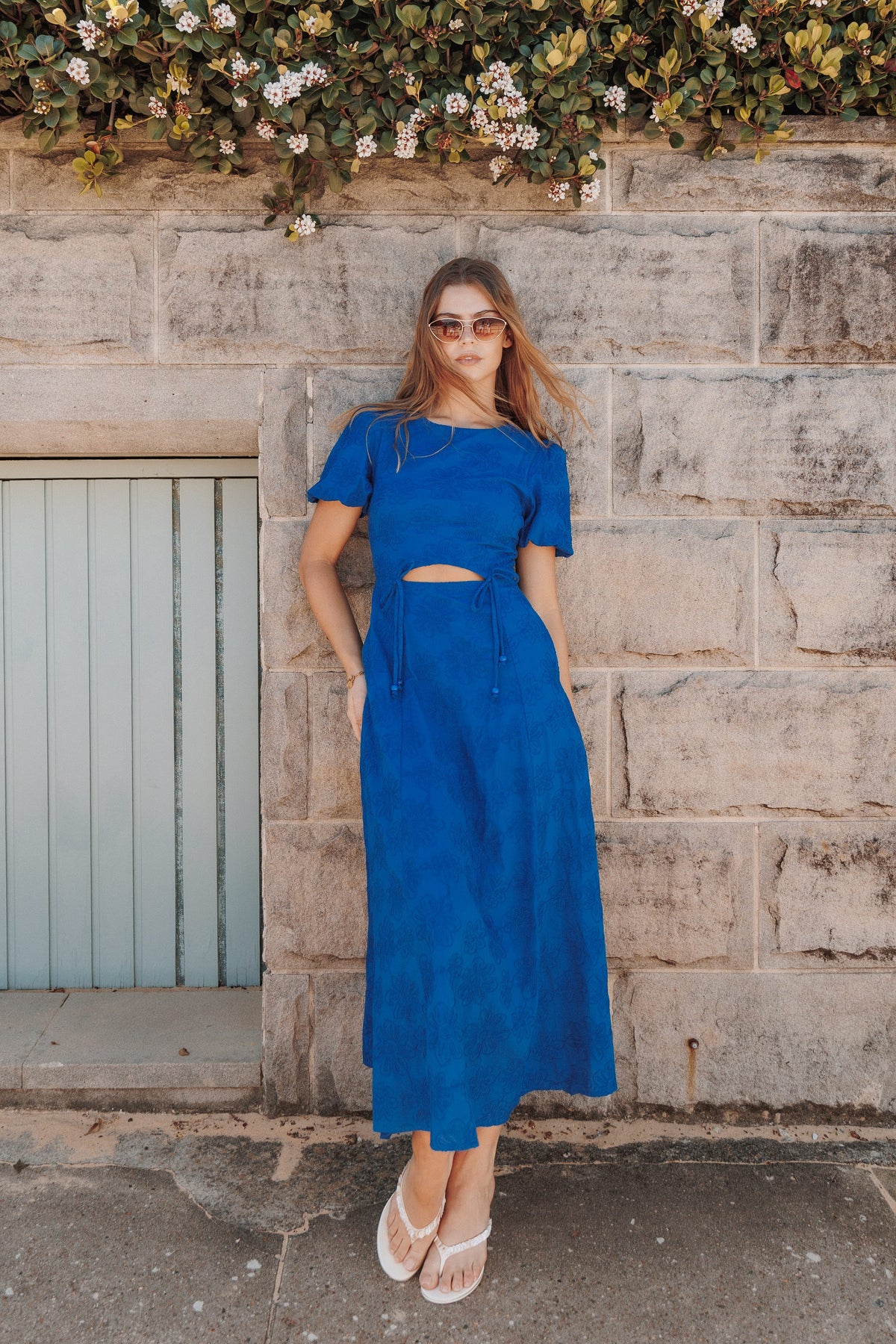 DRESSES Cheyenne Midi Dress - Electric Blue