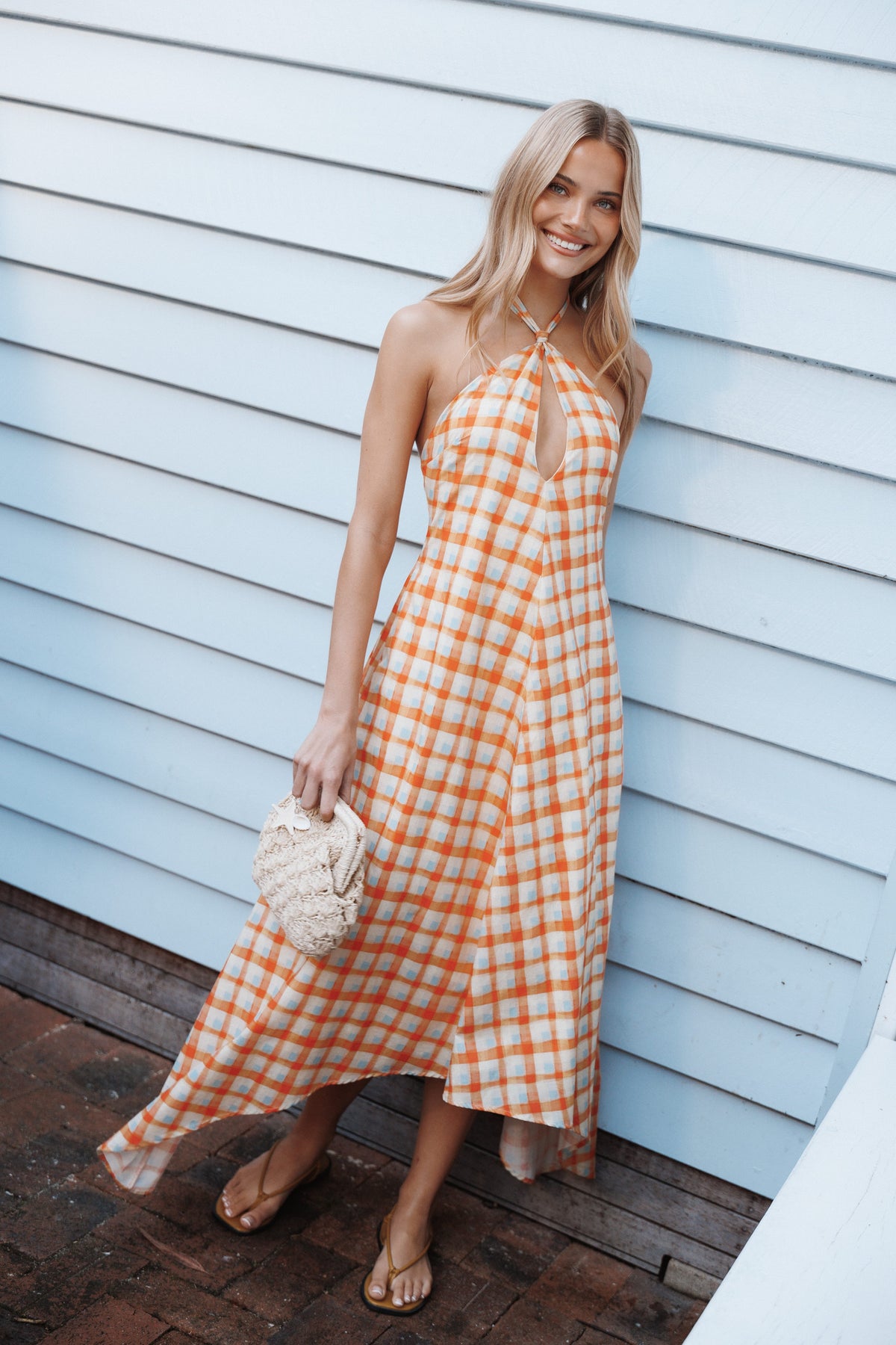 DRESSES Costello Maxi Dress - Multi Orange