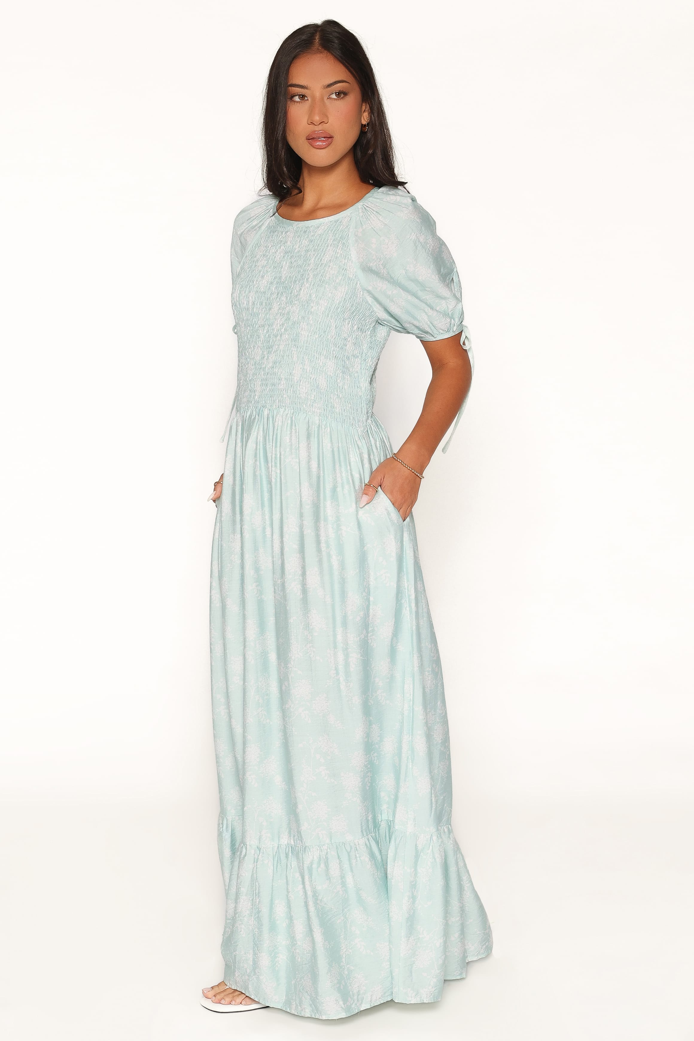 DRESSES Darleen Maxi Dress - Green Spring Floral