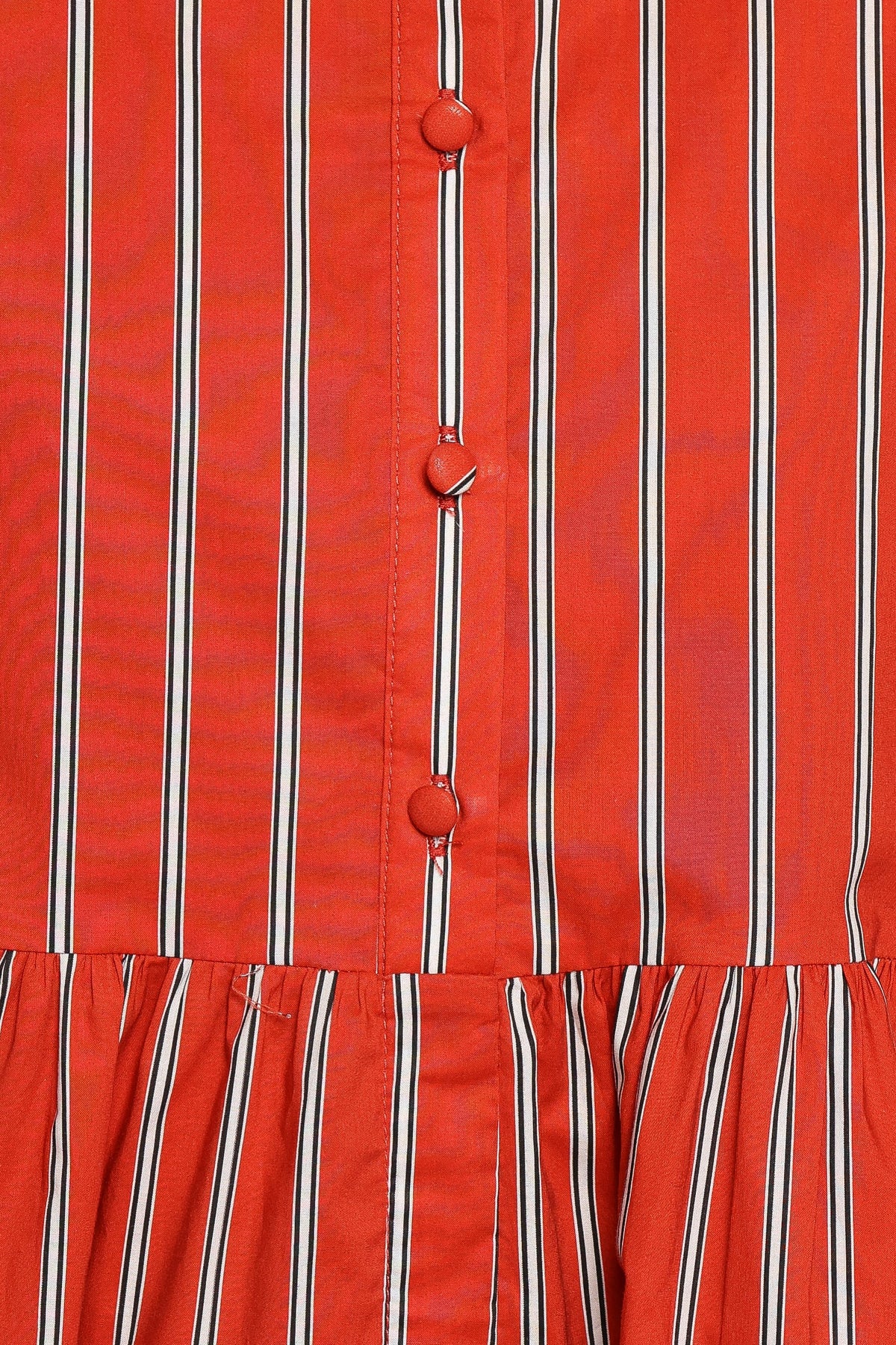 DRESSES Didi Frill Mini Dress - Red Stripe