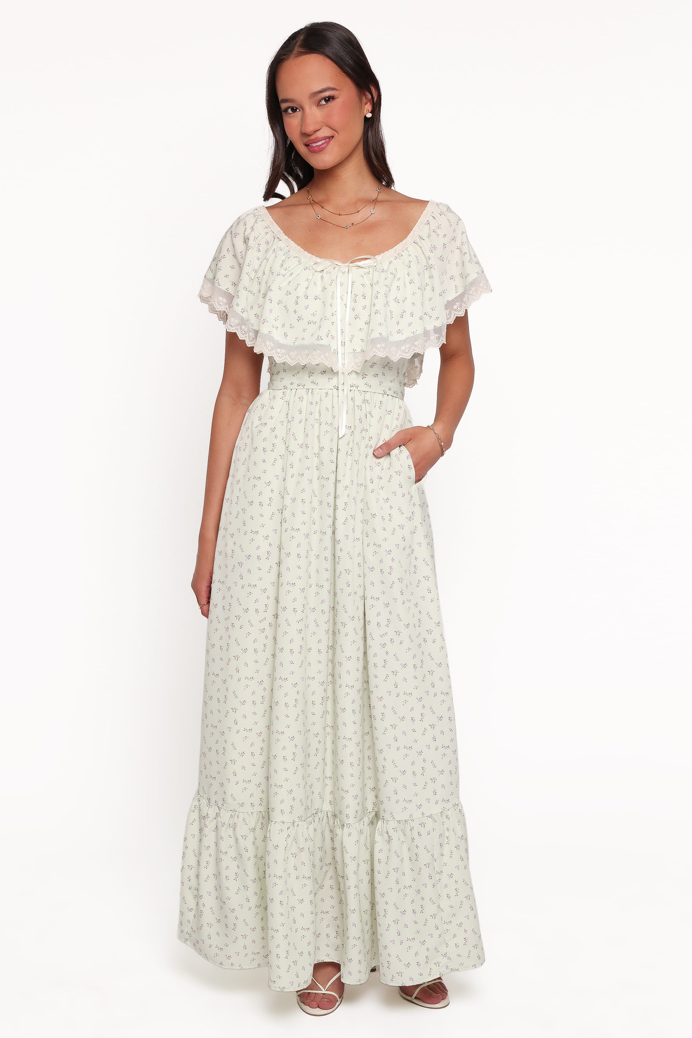DRESSES Emeryn Midi Dress - Jade Ditsy Floral