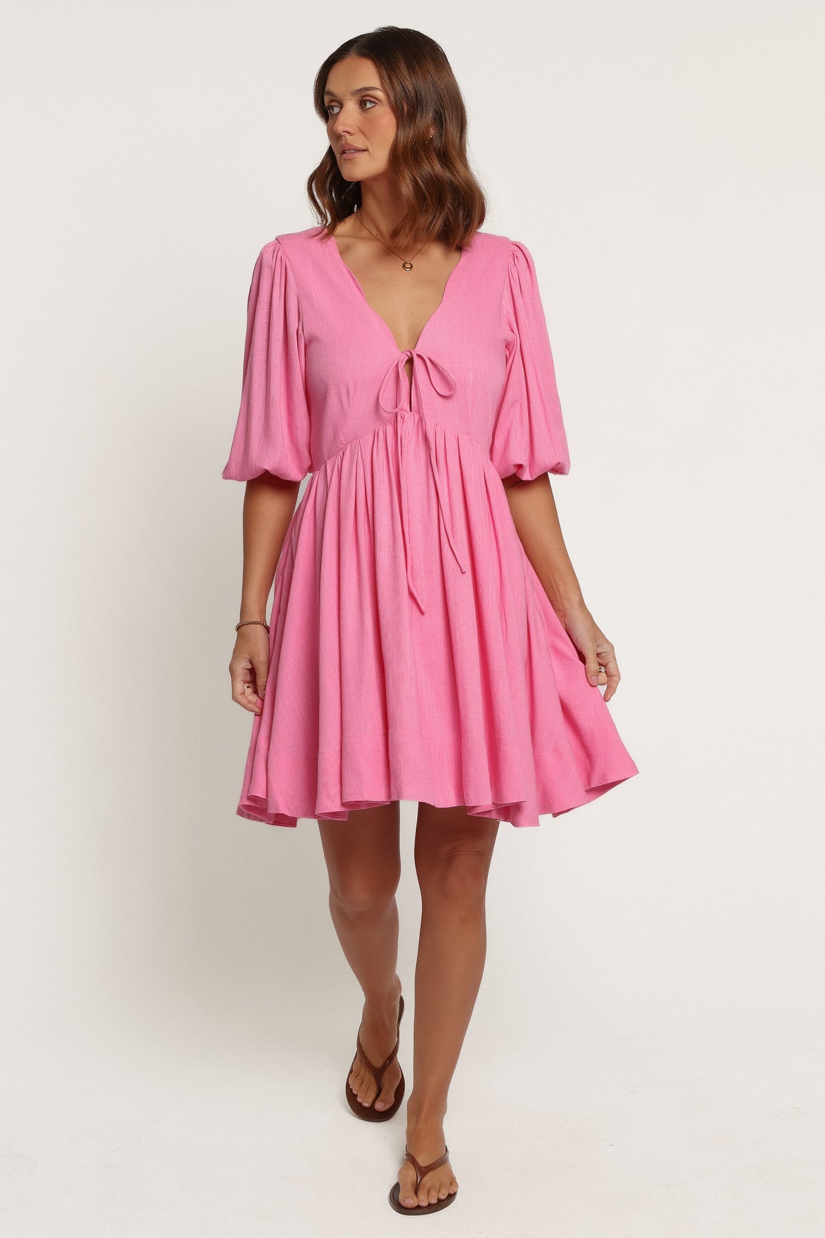 DRESSES Emiko Scallop Mini Dress - Pink