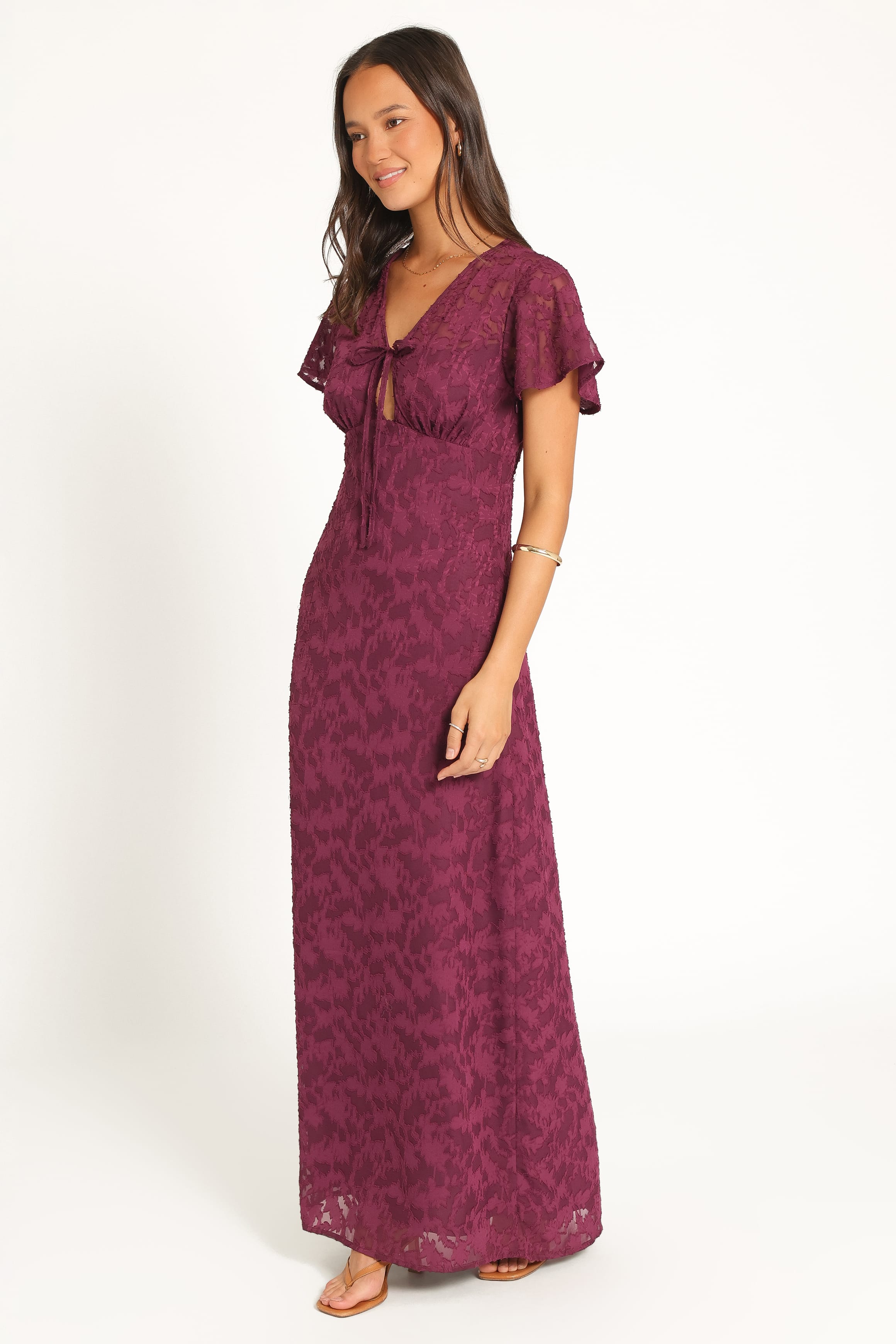 DRESSES Emmy Jacquard Maxi Dress - Grape Purple