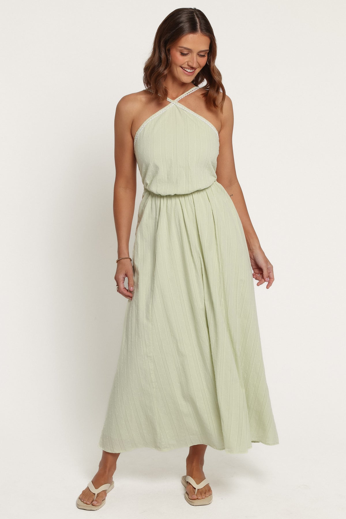 DRESSES Fairfield Halterneck Dress - Green