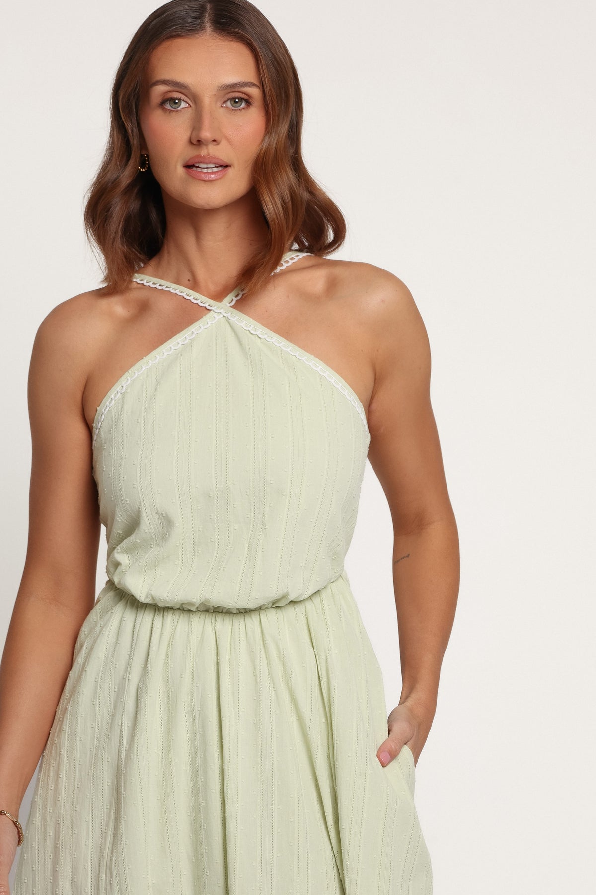 DRESSES Fairfield Halterneck Dress - Green