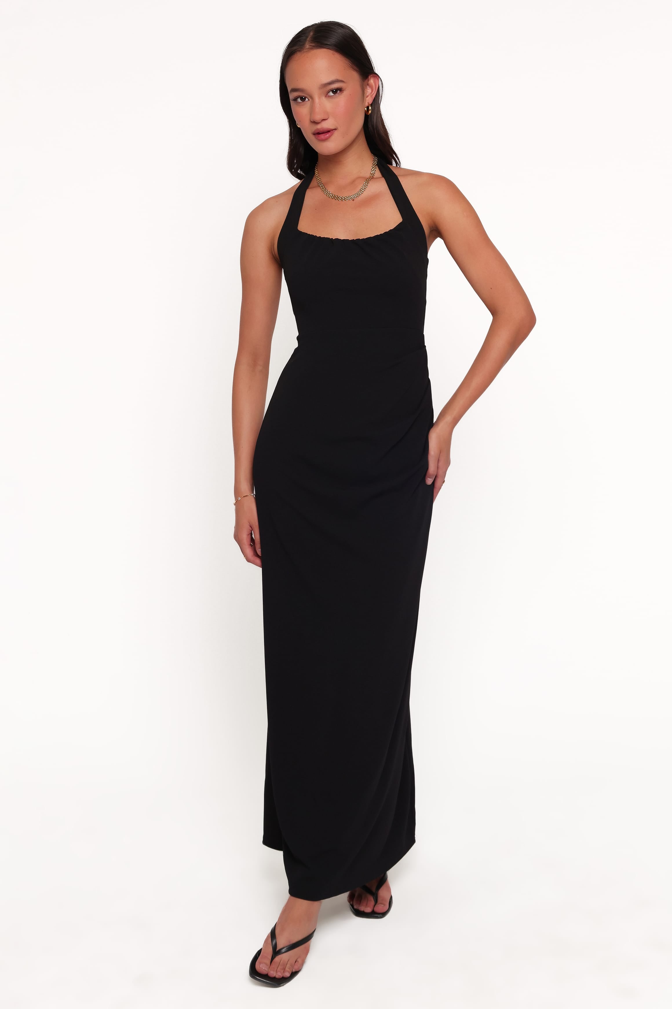 DRESSES Femina Halterneck Maxi Dress - Black
