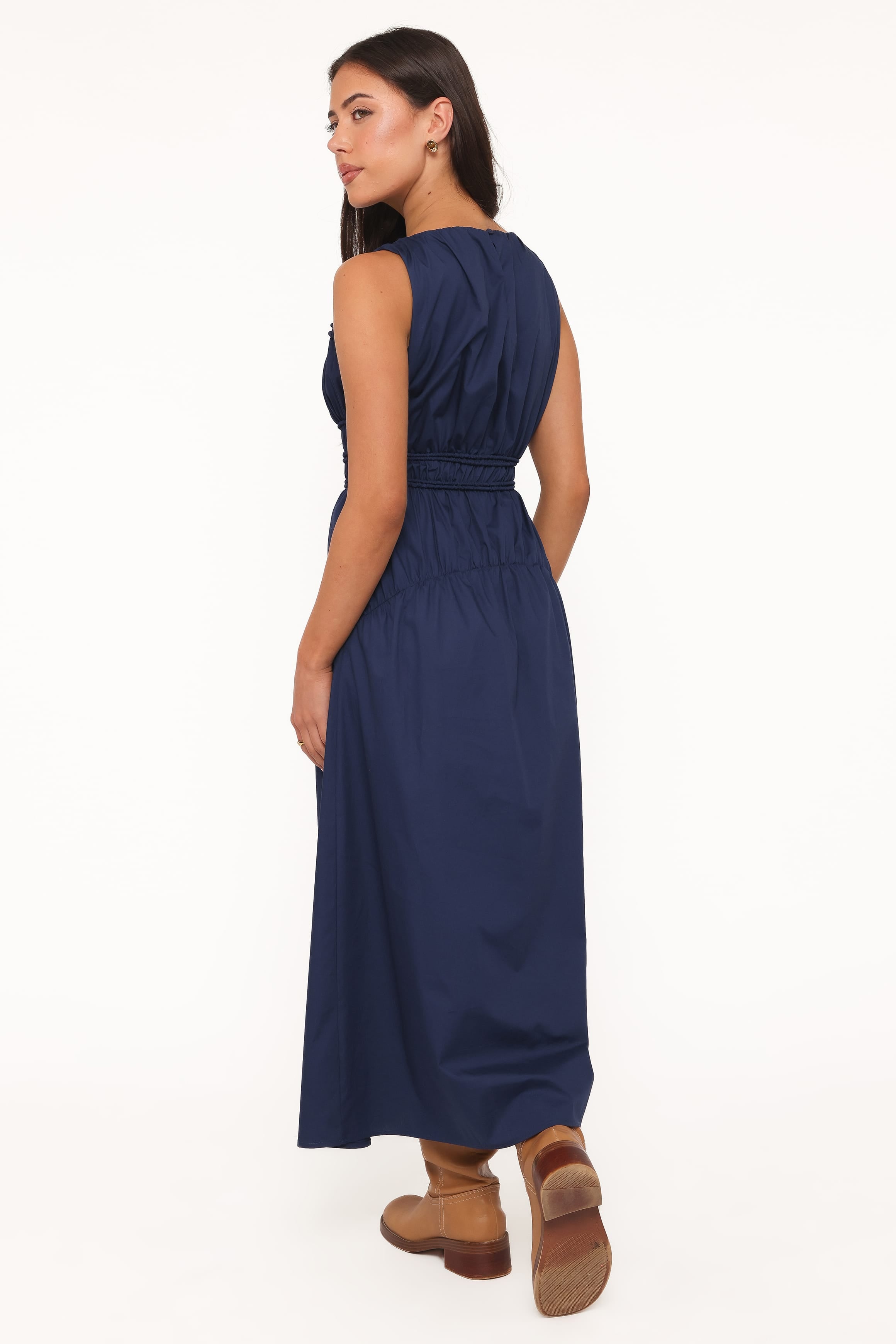 DRESSES Fern Midi Dress - Navy Blue