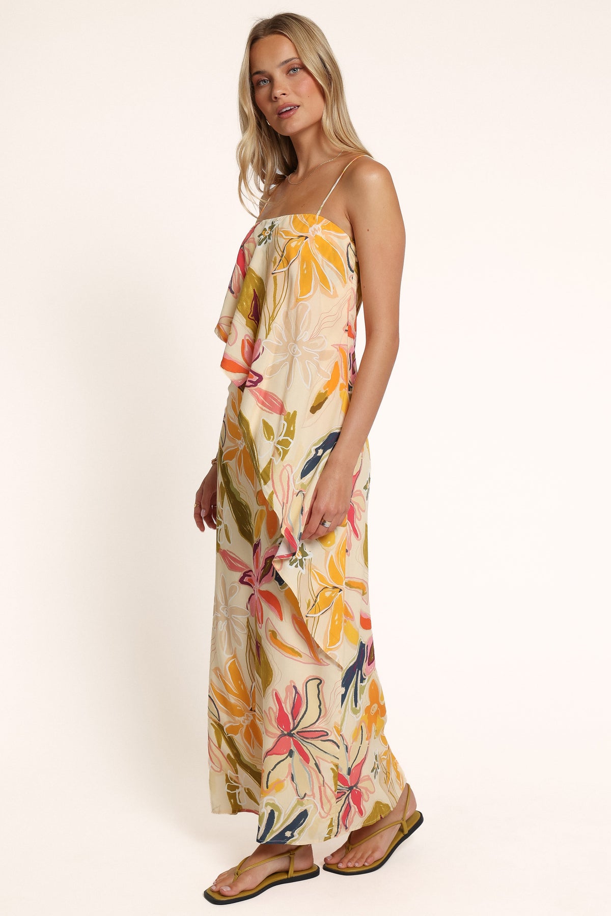 DRESSES Florenza Maxi Dress - Yellow Floral