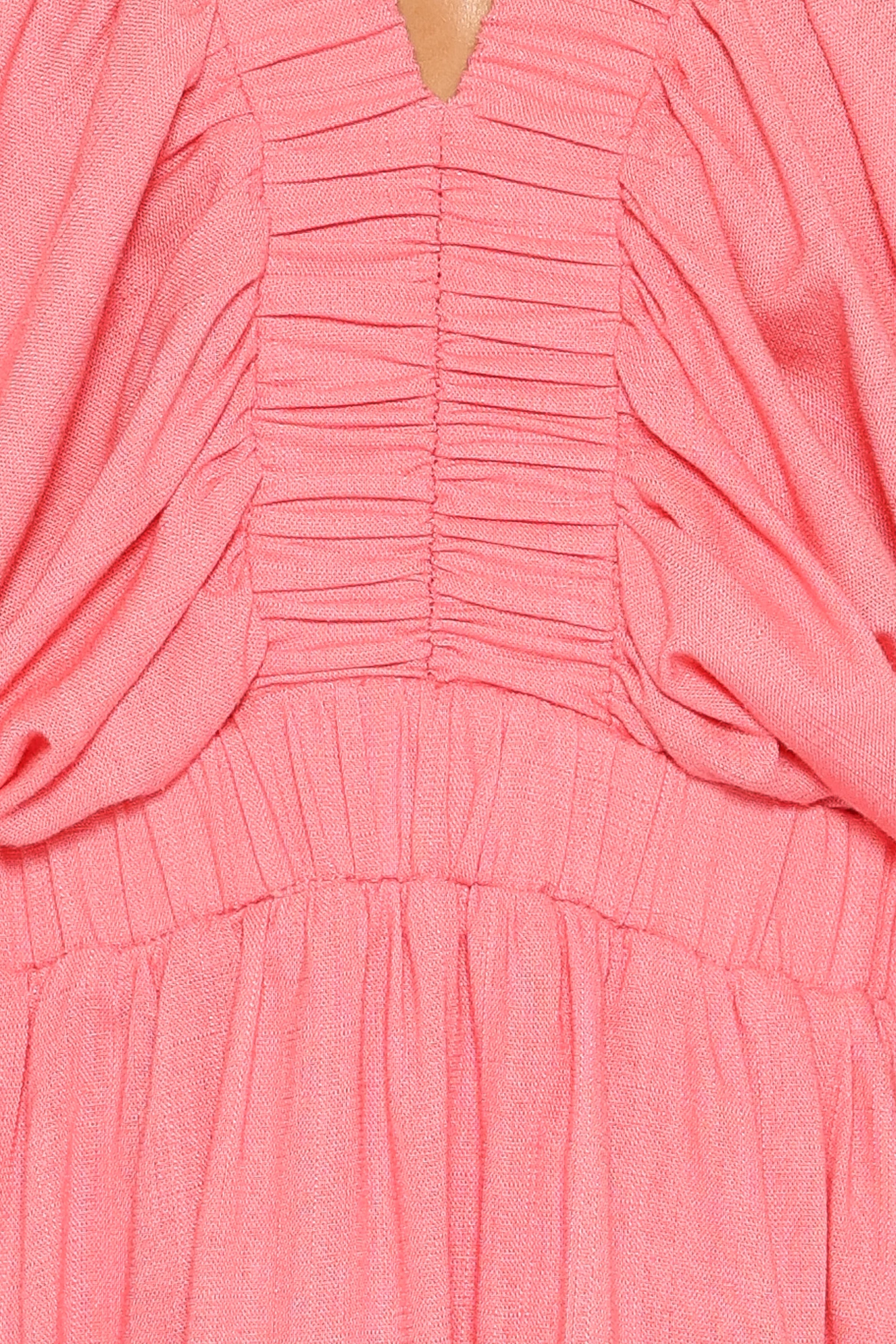 DRESSES Gianna Puff Sleeve Maxi Dress - Pink