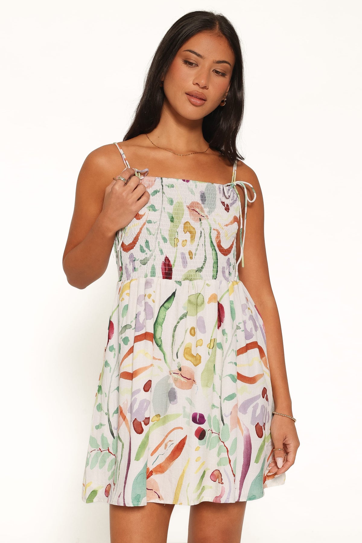 DRESSES Gresha Mini Dress - Pink Watercolour