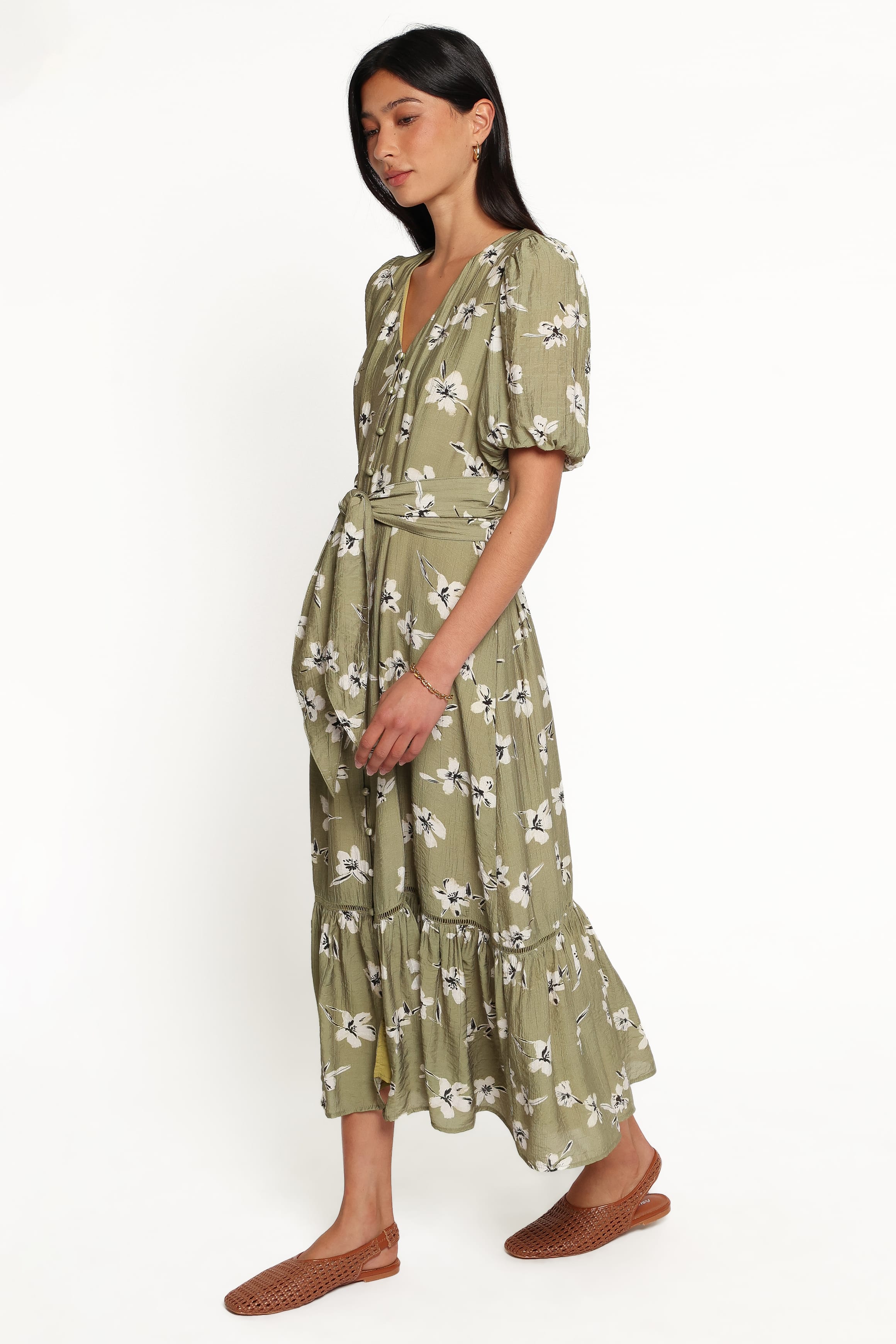 DRESSES Hera Maxi Dress - Green Floral