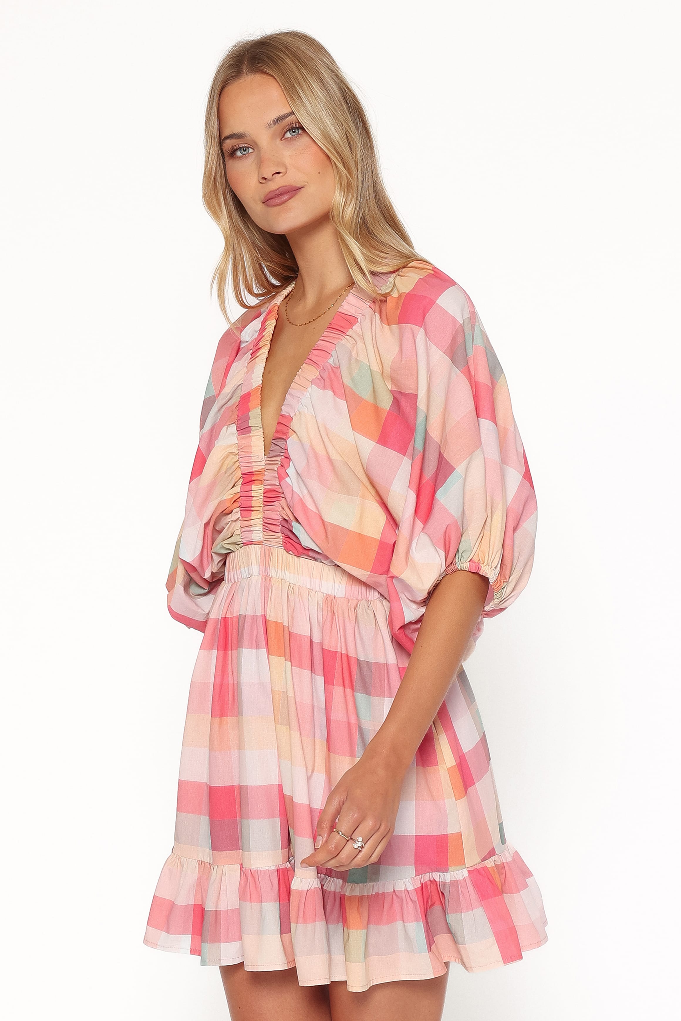 DRESSES Itsy Mini Dress - Pink Picnic Plaid