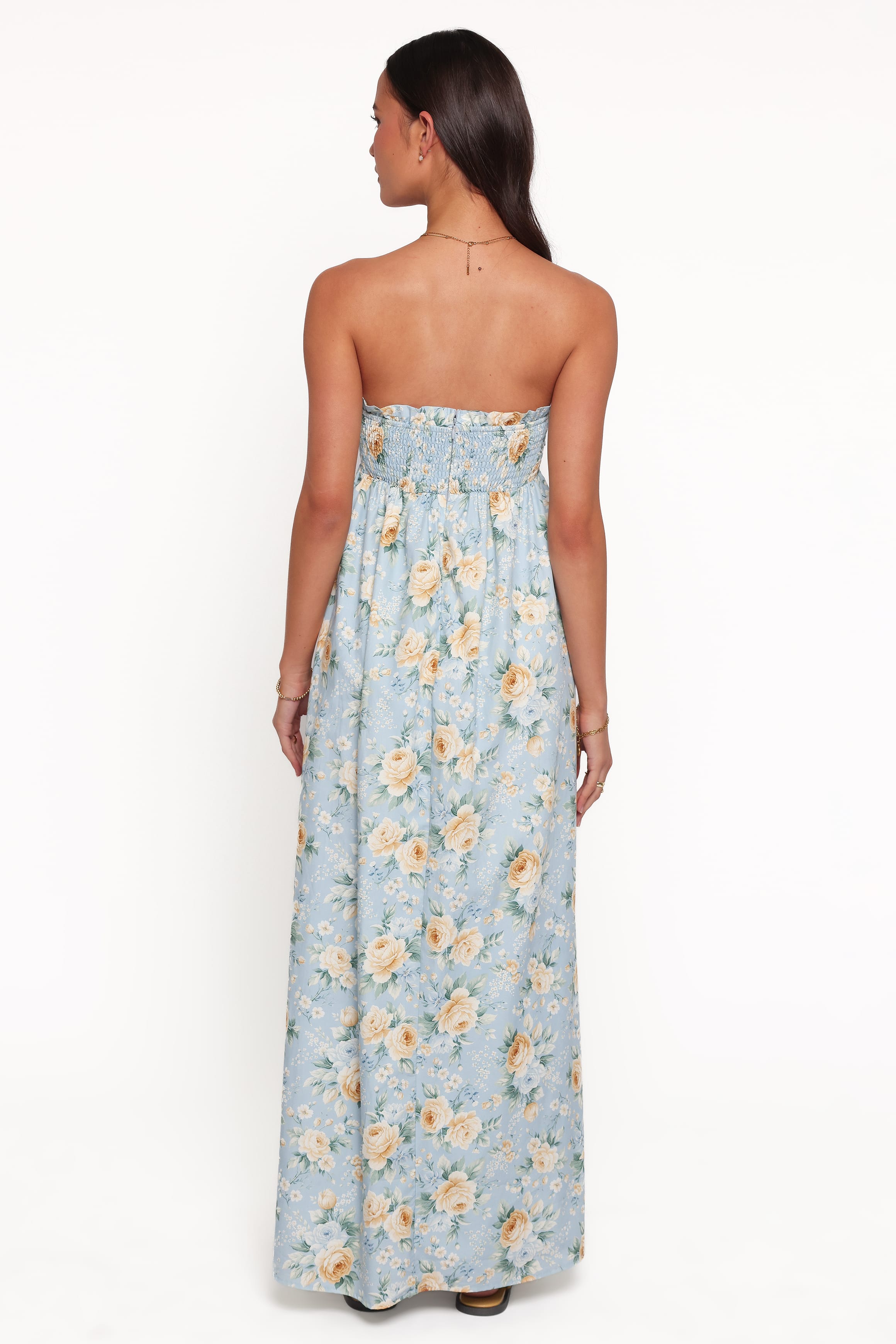 DRESSES Ivara Strapless Maxi Dress - Blue Vintage Floral