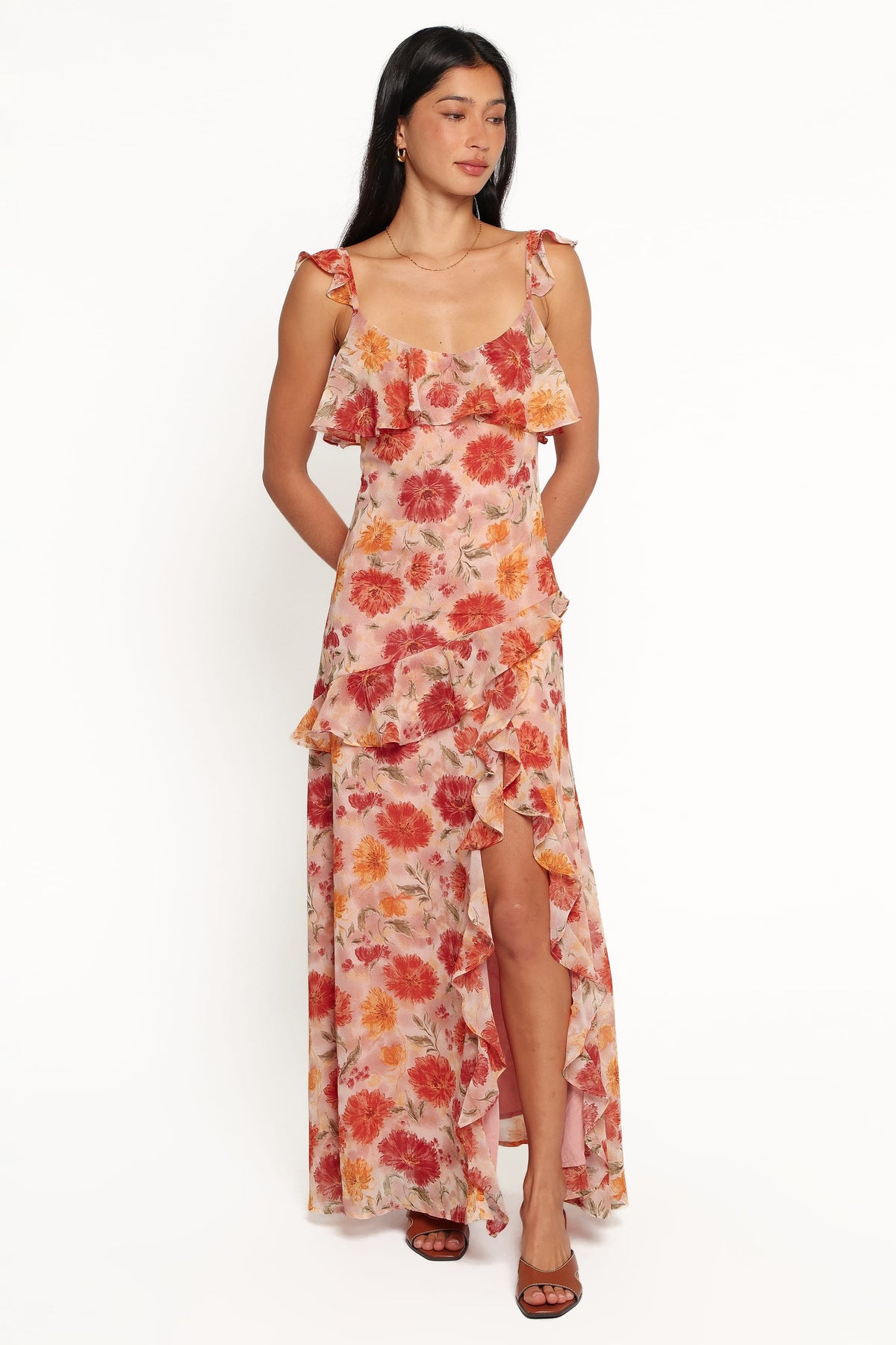 DRESSES Keyla Maxi Dress - Red Floral