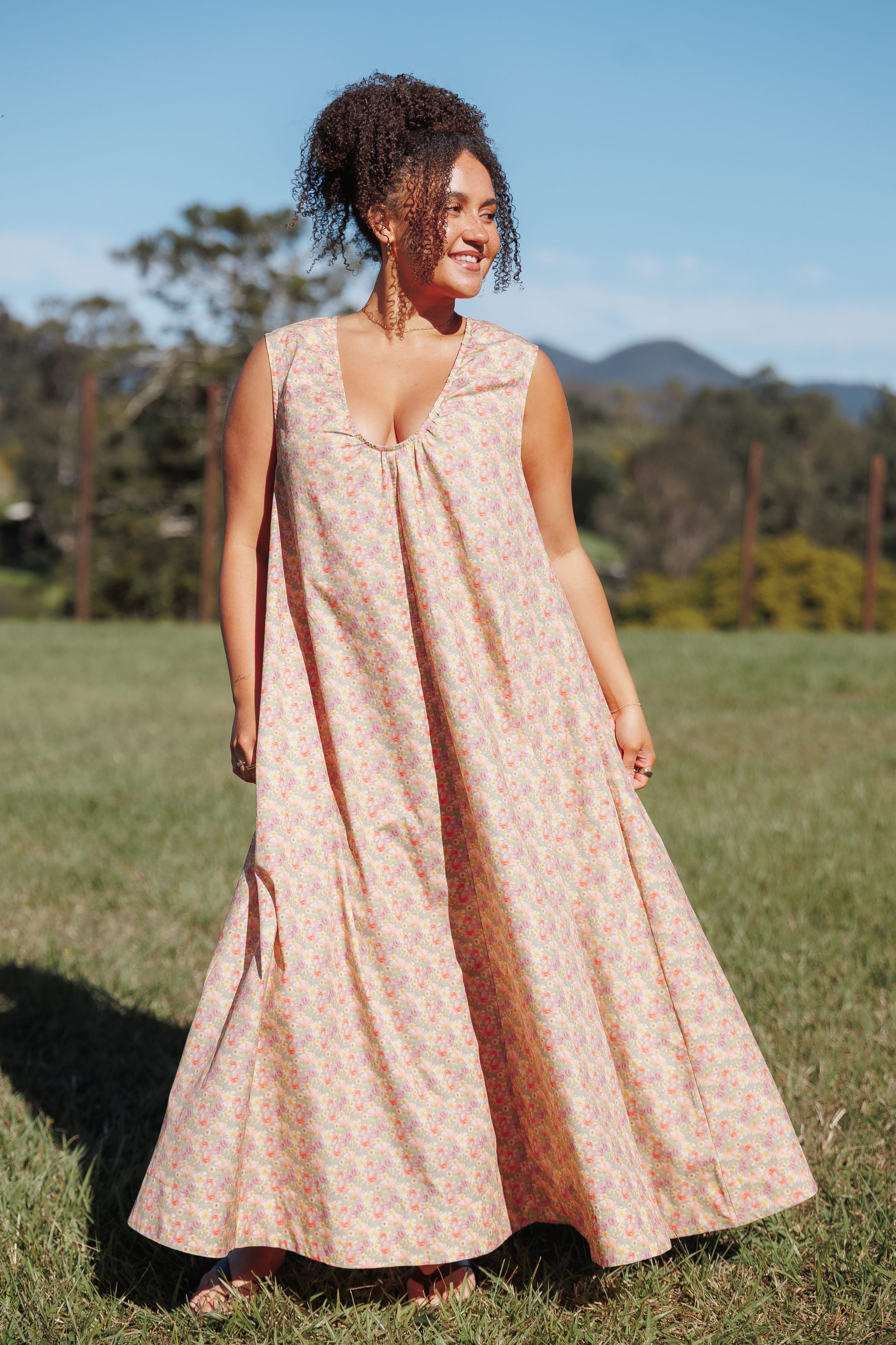 DRESSES Laurita Maxi Dress - Sage Wildflower