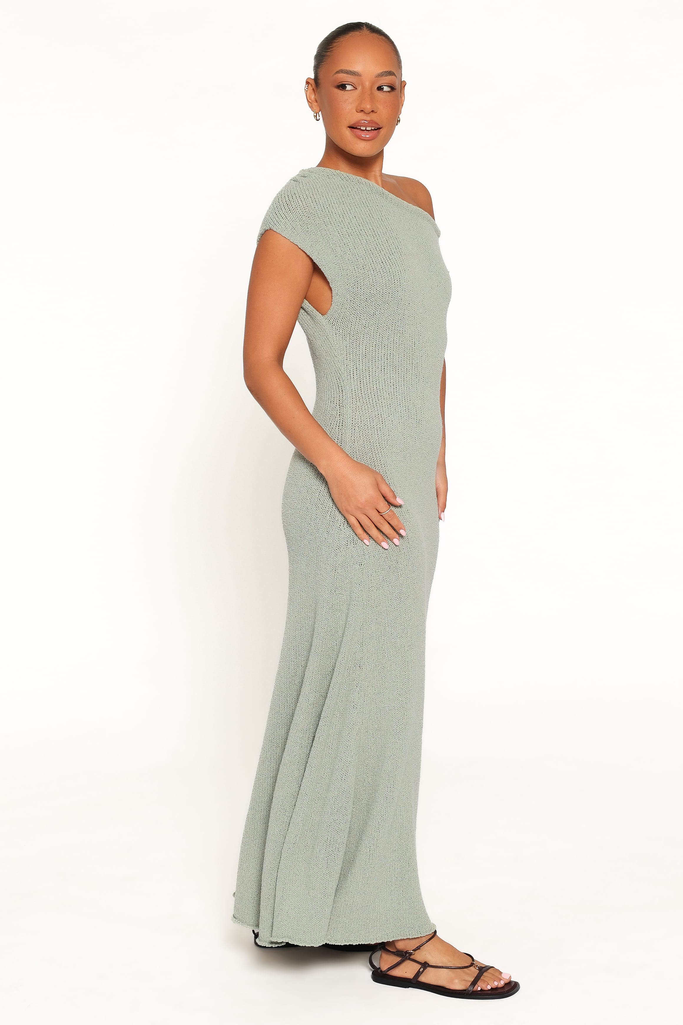 DRESSES Linora Off Shoulder Maxi Dress - Sage Green