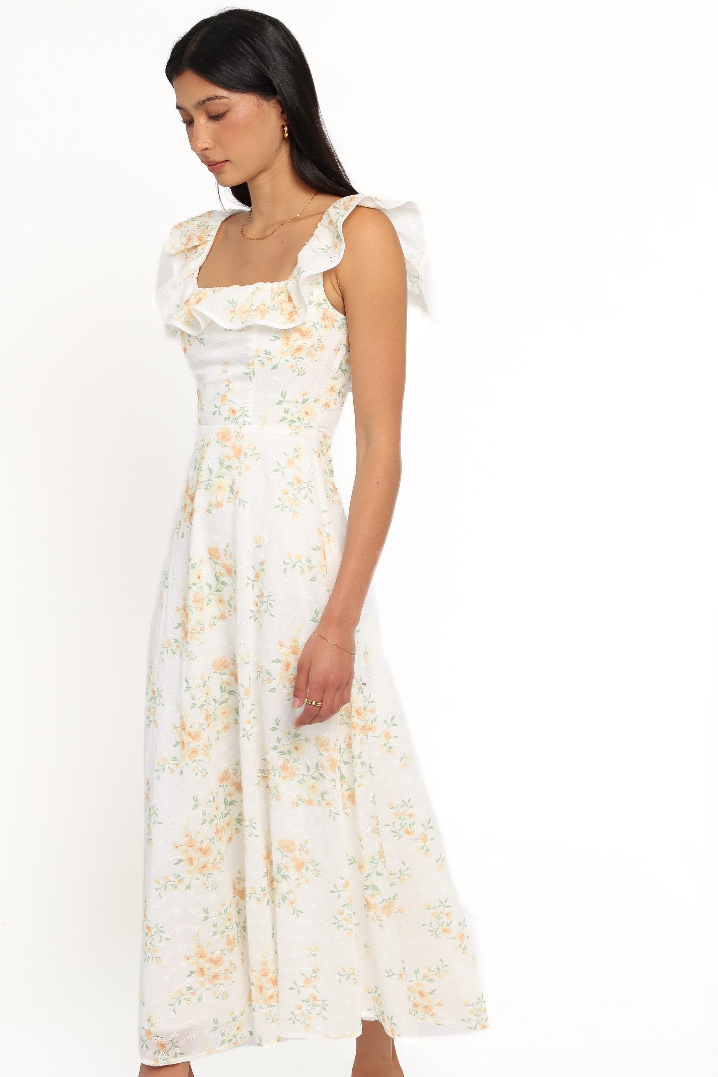 DRESSES Lucille Maxi Dress - Yellow Floral
