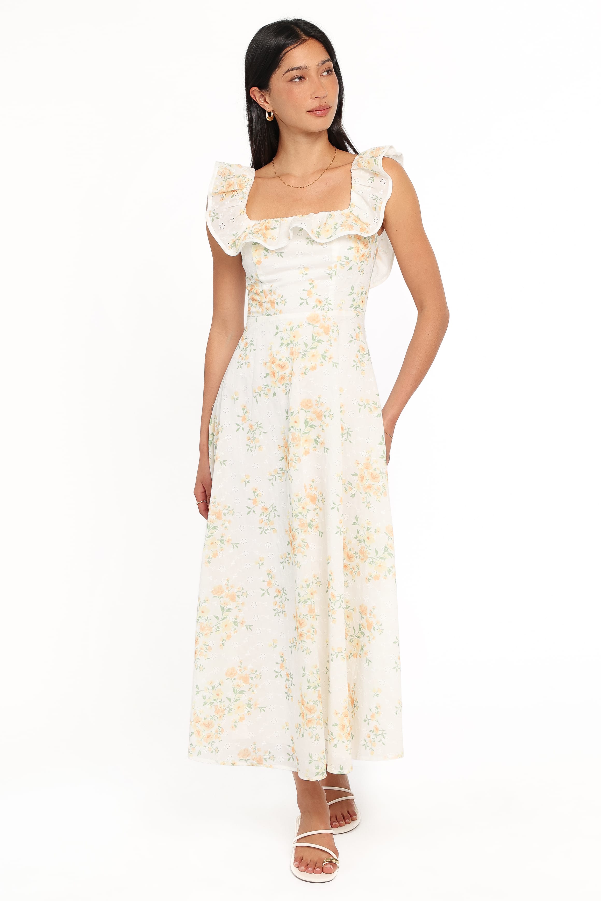 DRESSES Lucille Maxi Dress - Yellow Floral