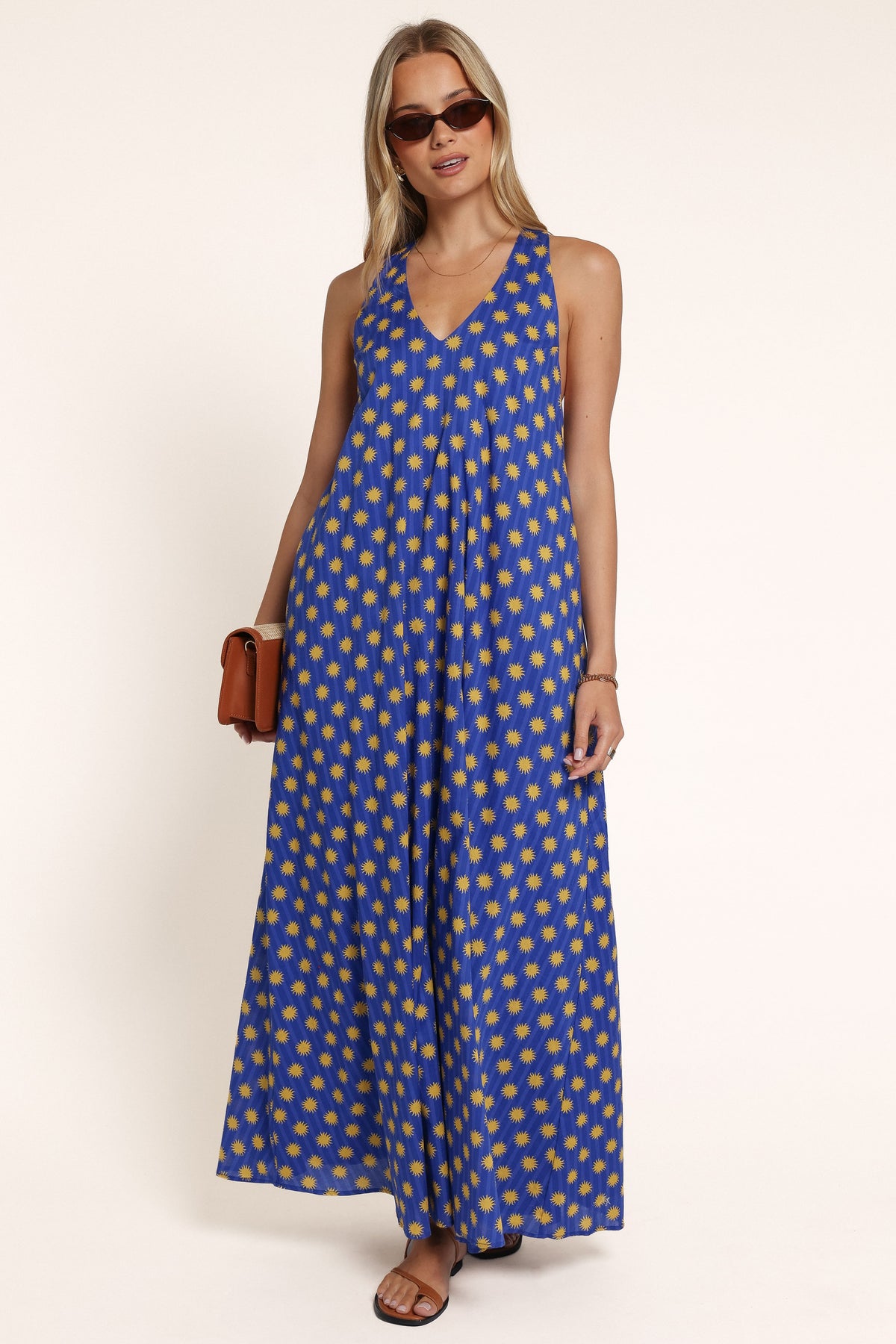 DRESSES Lunelle Maxi Dress - Blue Yellow Sun