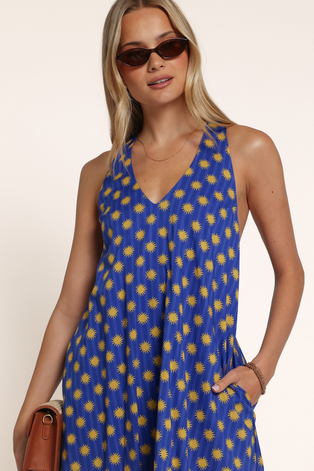DRESSES Lunelle Maxi Dress - Blue Yellow Sun