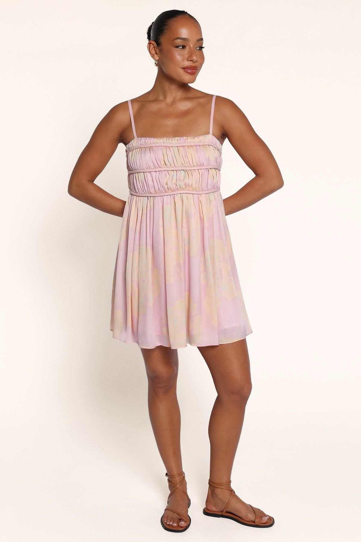 DRESSES Meeka Mini Dress - Pink/Orange Floral