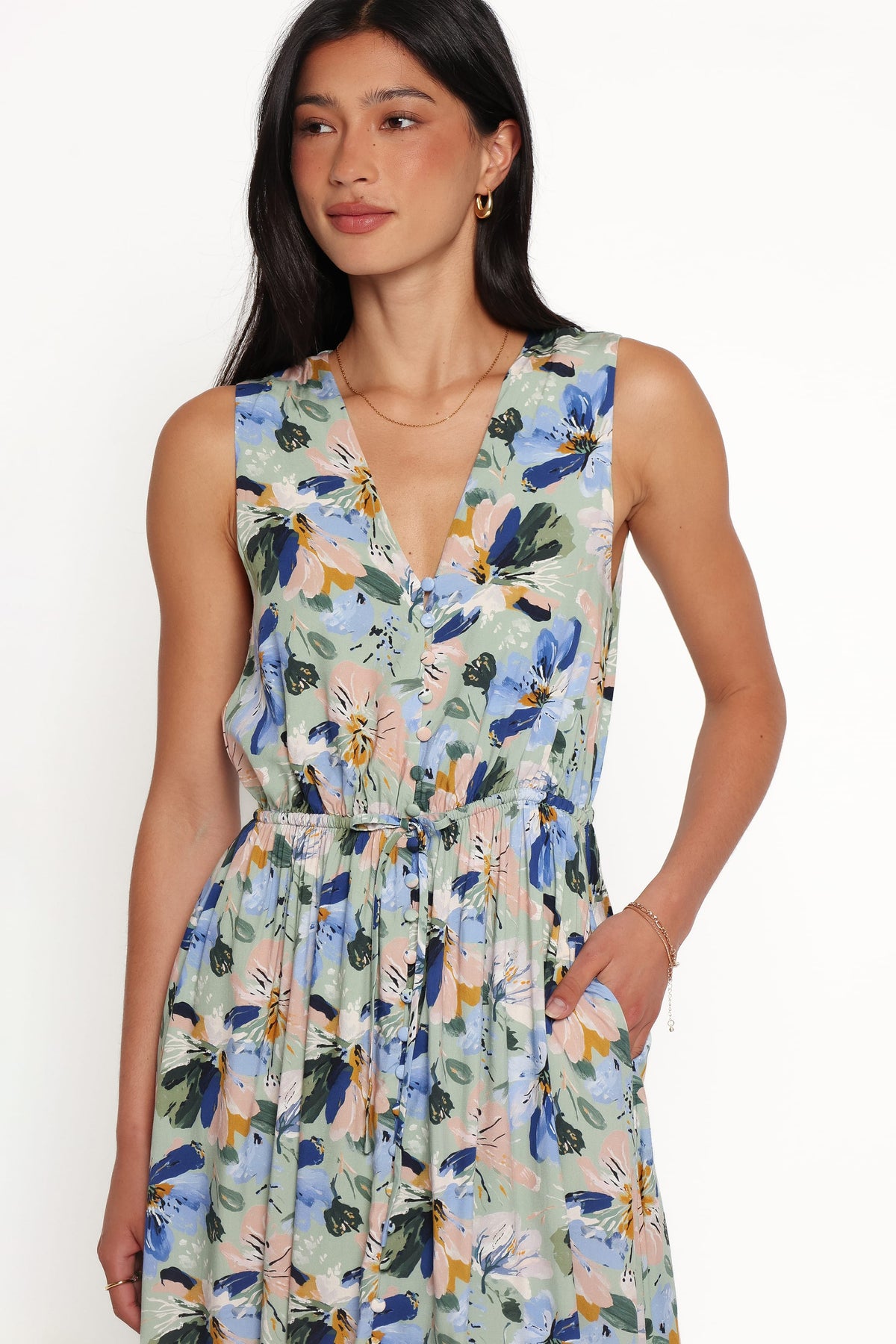 DRESSES Melville Maxi Dress - Blue Floral