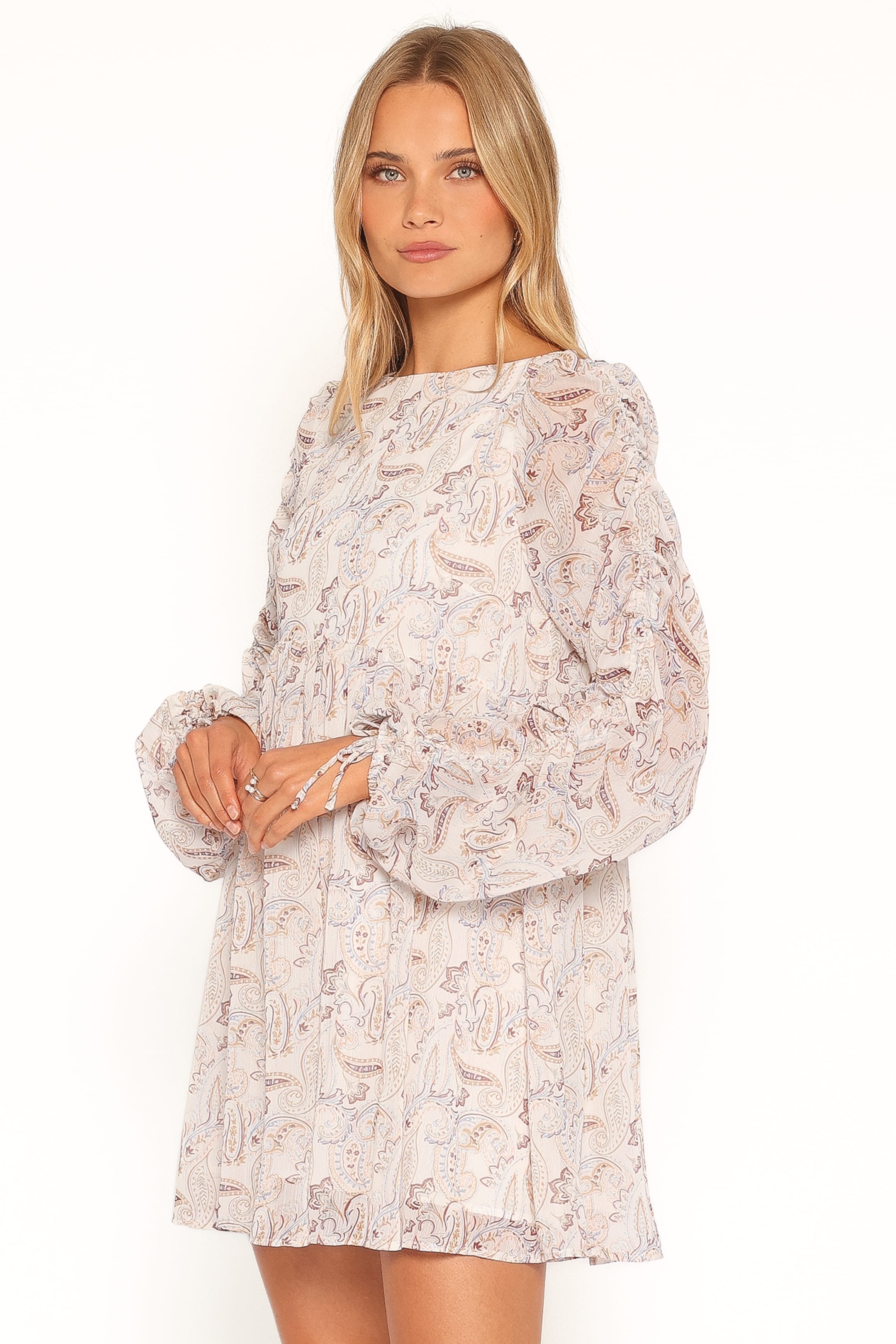 DRESSES Micaela Long Sleeve Mini Dress - Paisley