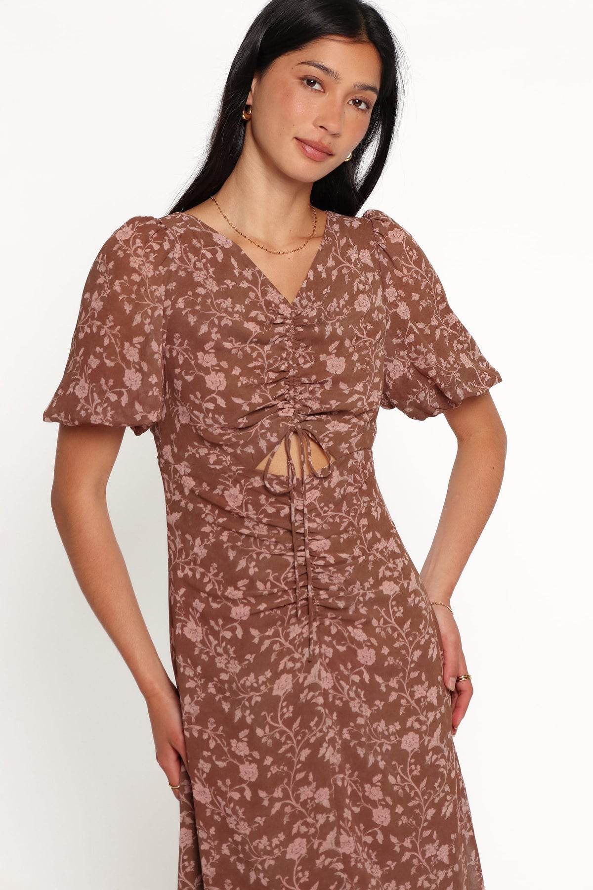 DRESSES Munro Maxi Dress - Brown Floral