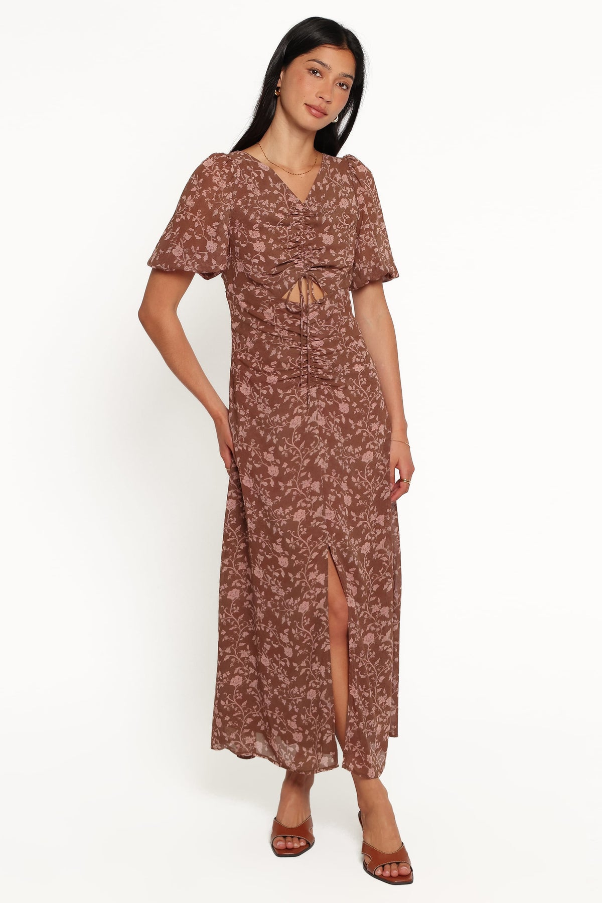 DRESSES Munro Maxi Dress - Brown Floral