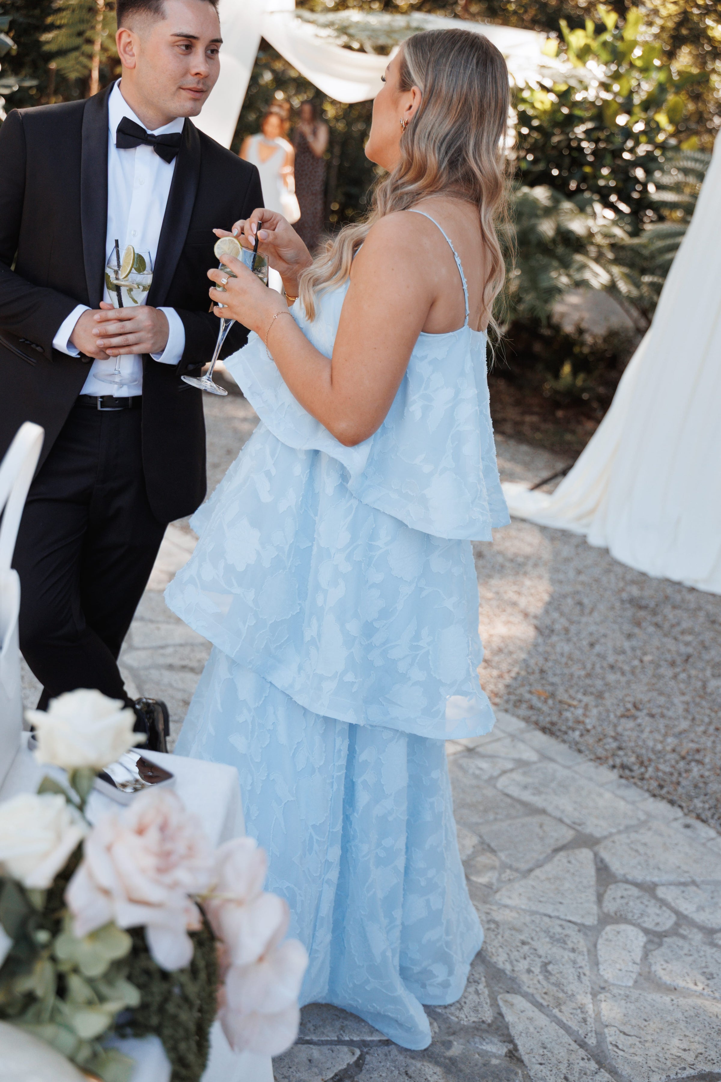 DRESSES Nerissa Maxi Dress - Pale Blue