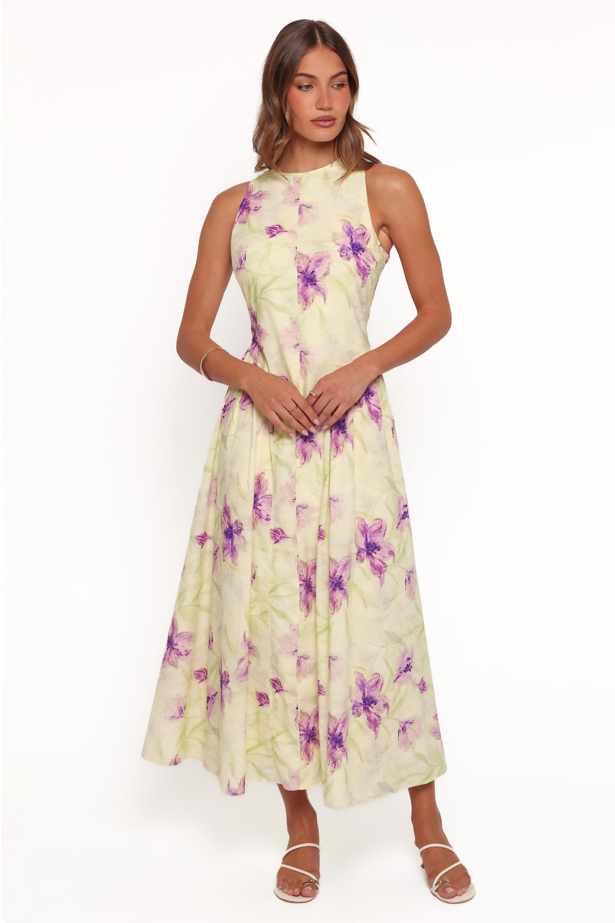 DRESSES Norlina Midi Dress - Green Floral