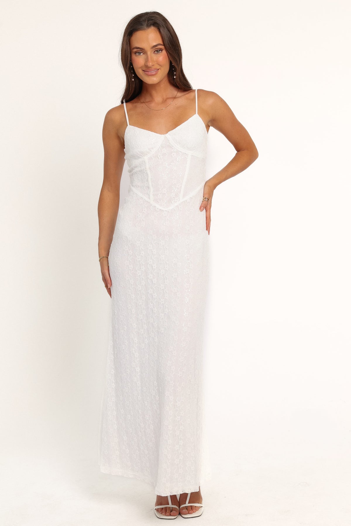 DRESSES Oakyn Lace Maxi Dress - Cream